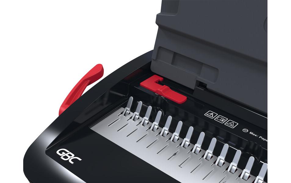 GBC CombBind CB12 Bindegerät – Plastikbindung, für 21-Loch, A4, bis 12 Blatt