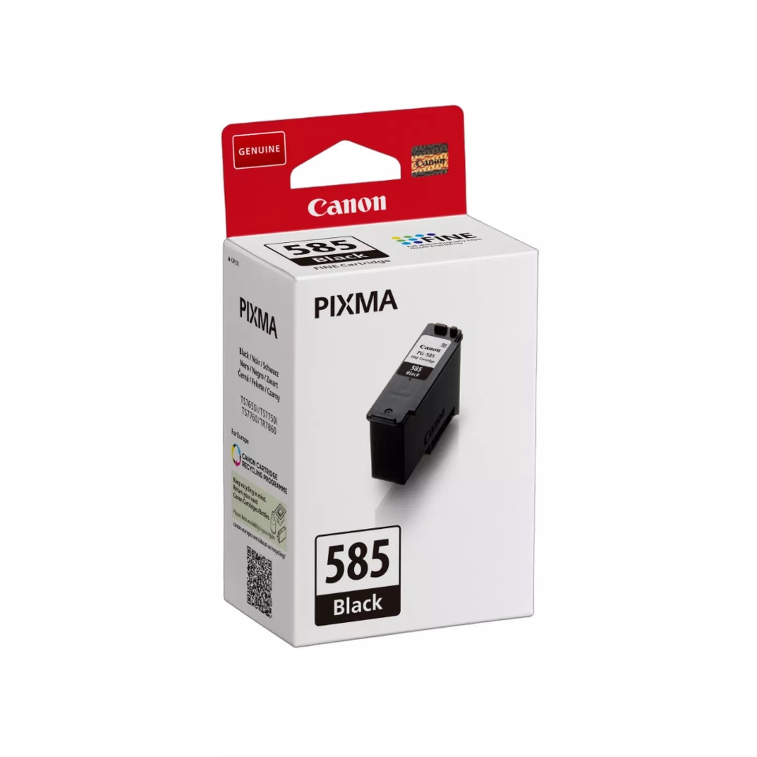 Canon Tintenpatrone PG-585, schwarz, ca. 7,3 ml – für Inkjetdrucker und Multifunktionsgeräte