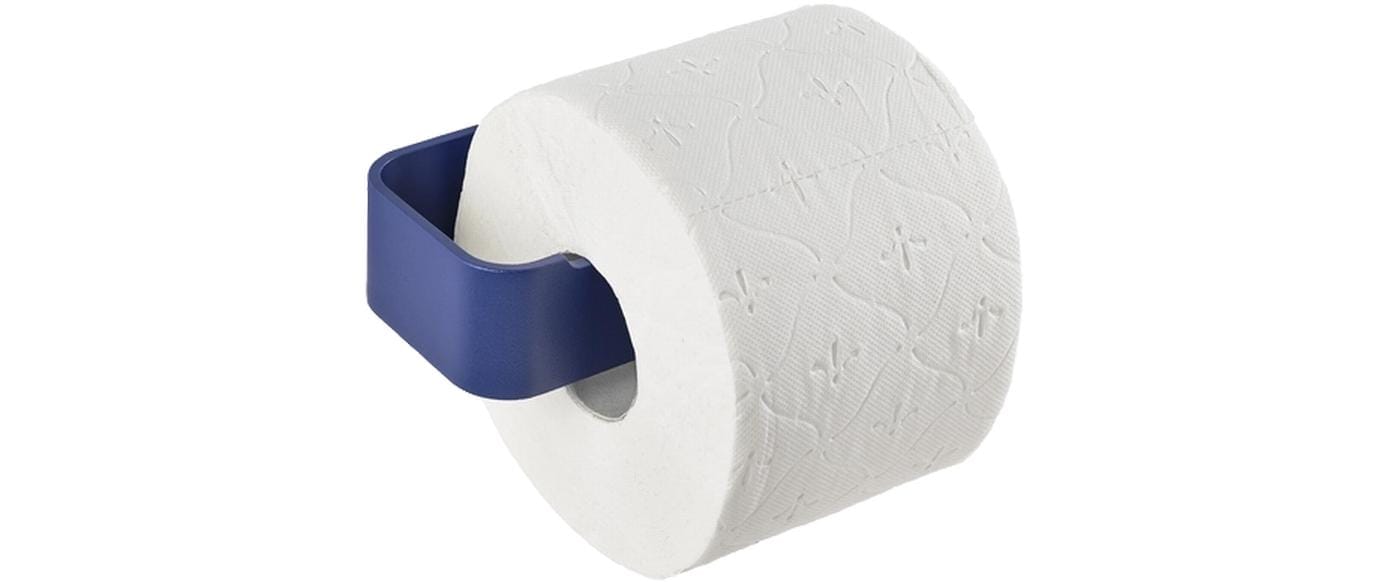 Zone Denmark Ume – Toilettenpapierhalter – Aluminium, Indigo, wandmontiert, 7,6 × 16,4 × 4 cm