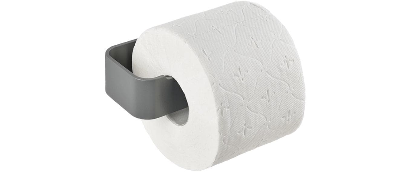 Zone Denmark Toilettenpapierhalter – Aluminium, Grau, Wandmontiert, 7,6 × 16,4 × 4 cm