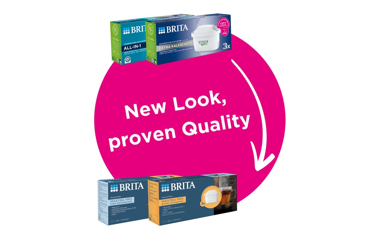 Brita Wasserfilterkartusche, 3 Stück, Kunststoff – für Brita Wasserfilter-Kannen und Brita Flow