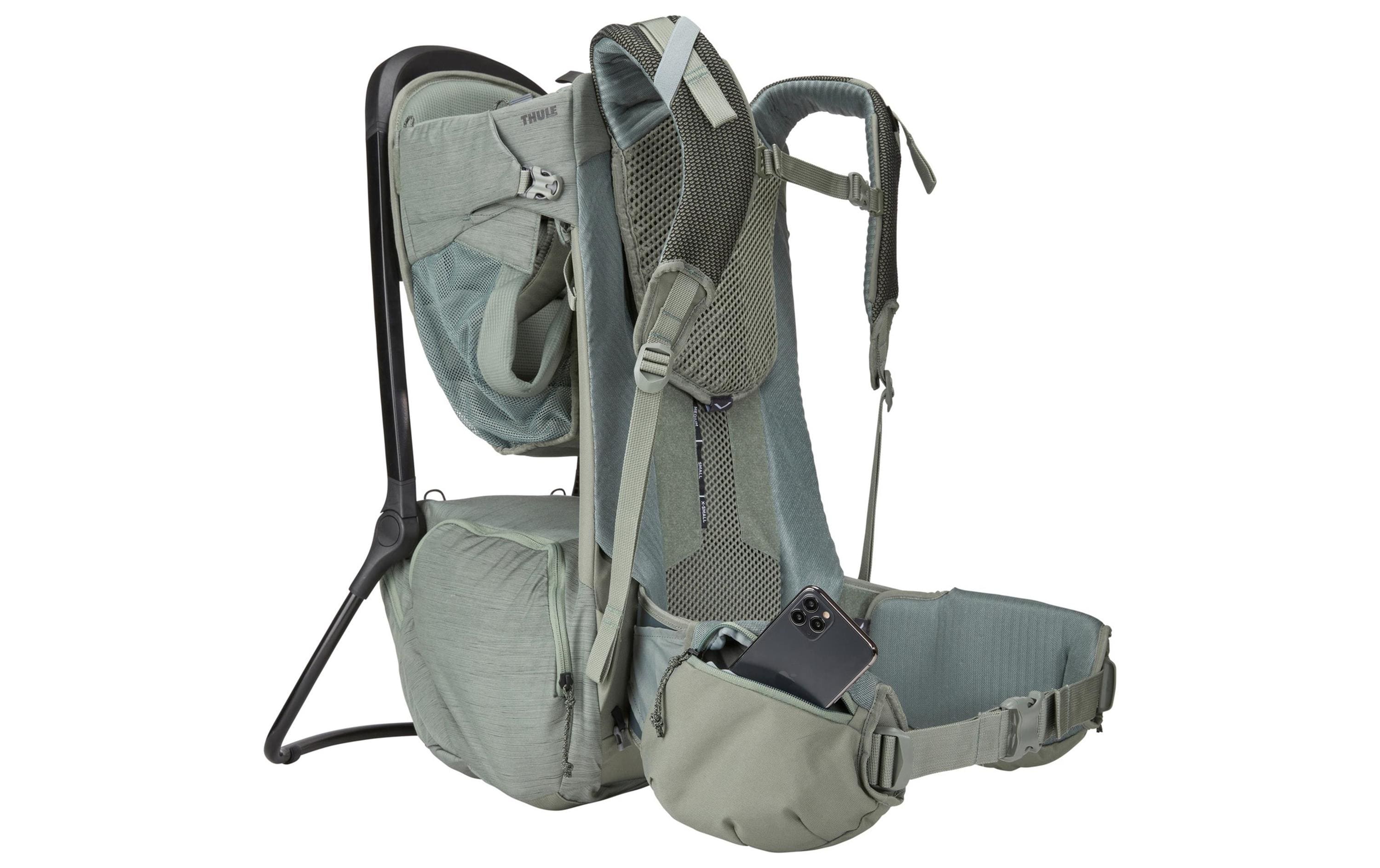 Thule Kindertrage – 22 l, mit Helmfixierung – Agave (Grün)