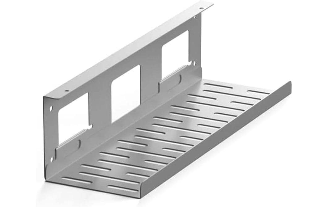 Contini 110880 Untertisch-Kabelwanne – 350 × 120 × 100 mm – Grau