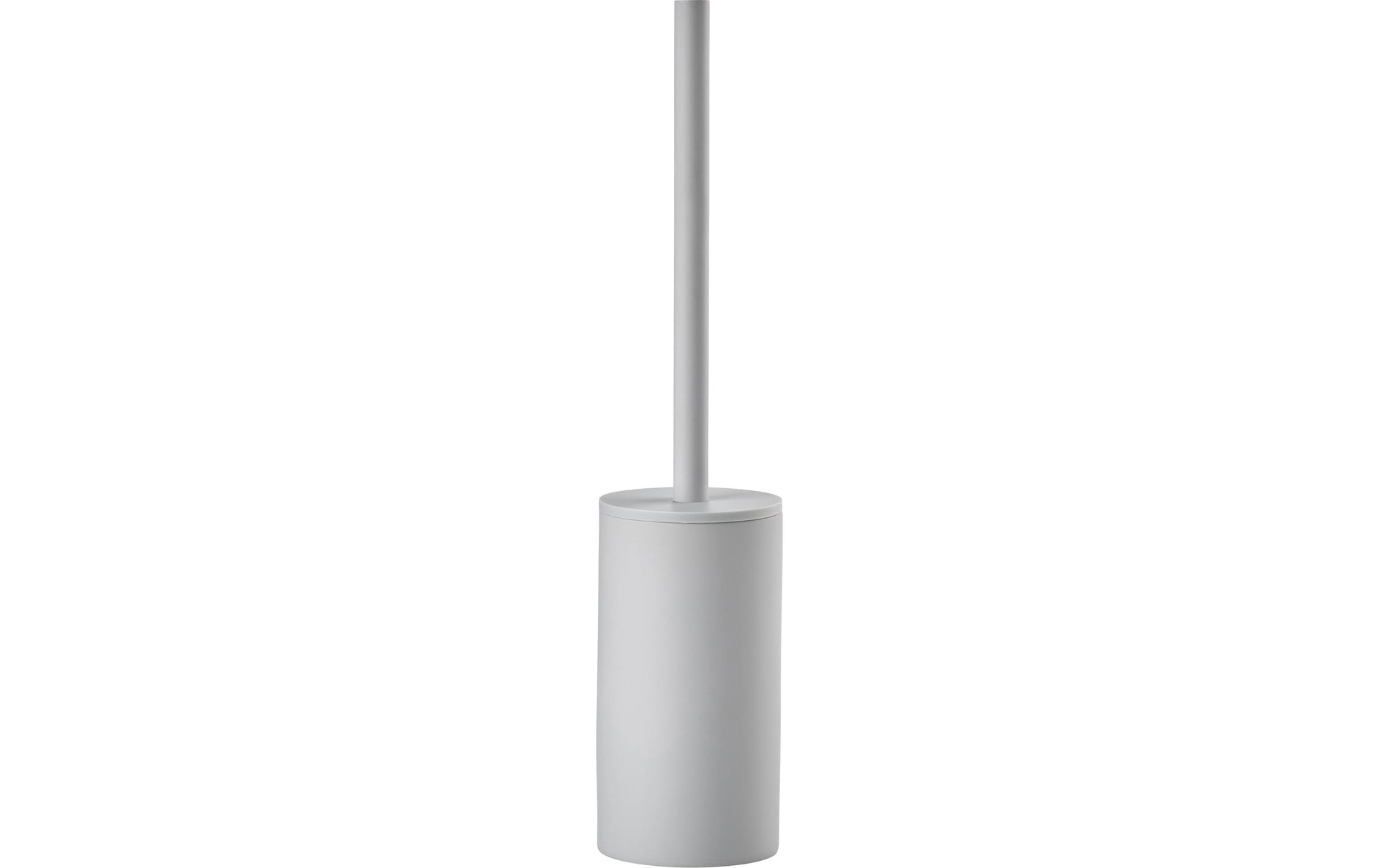 Zone Denmark Solo – WC-Bürstenset – Keramik, Grau, mit Stahlstiel, H 44,8 cm, Ø 8,4 cm