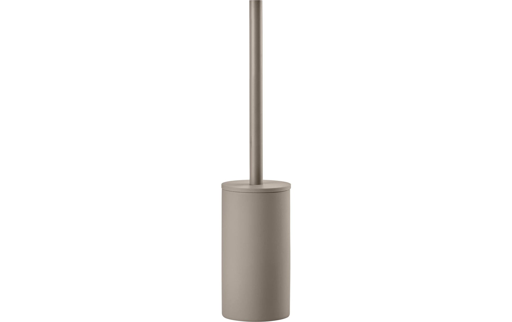 Zone Denmark WC-Bürstenset – Keramik, Stahl, Taupe, H 44,8 cm, Ø 8,4 cm