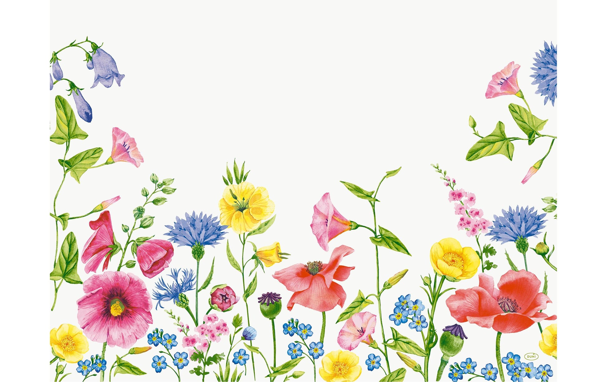 Duni Tischset Flowy Meadow – Papier, Mehrfarbig, 40 × 30 cm – 250 Stk.