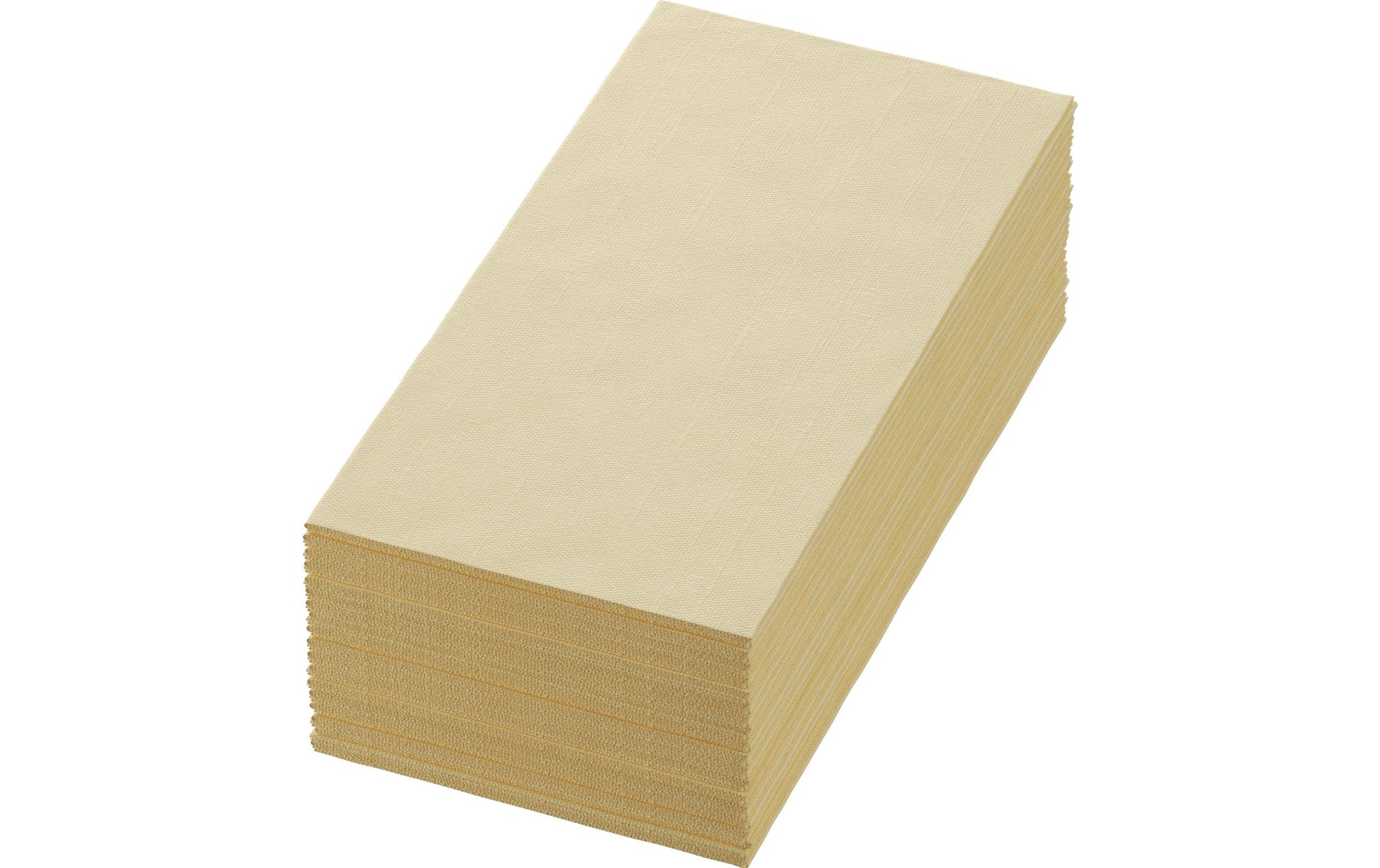Duni Servietten creme – 40 × 40 cm, 3-lagig, 1/8-Falz – 250 Stück