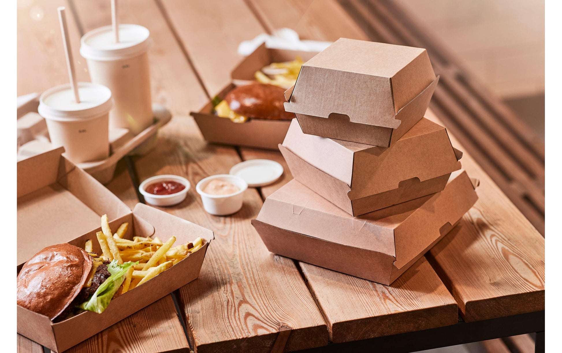 BioPak Papierstrohhalme, Ø 8 mm 23 cm, braun – FSC – 3600 Stk.