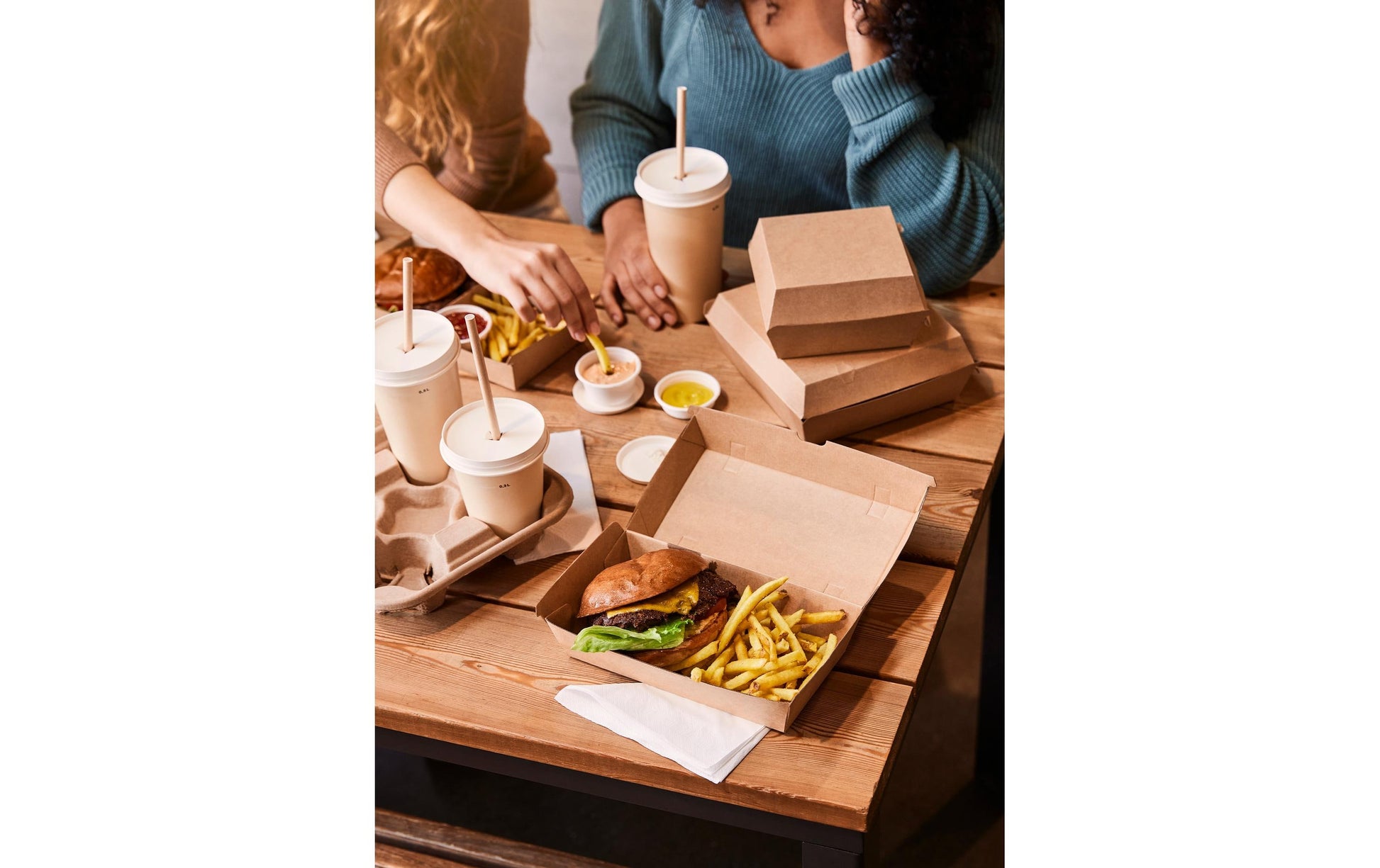 BioPak Papierstrohhalme, Ø 8 mm 23 cm, braun – FSC – 3600 Stk.