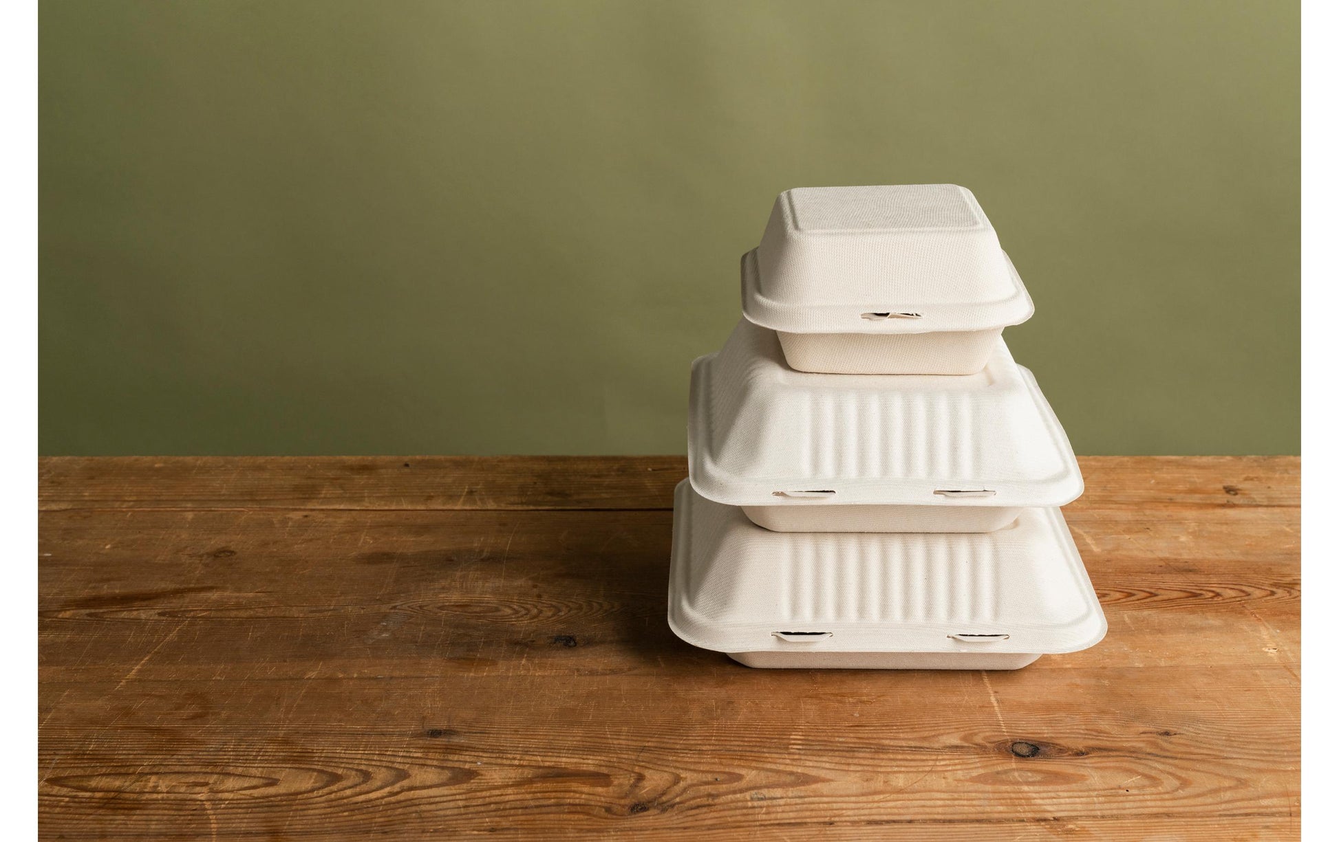 BioPak Take-away-Box, Bagasse (Zuckerrohr) – 1200 ml, 230 × 230 × 40 mm, braun