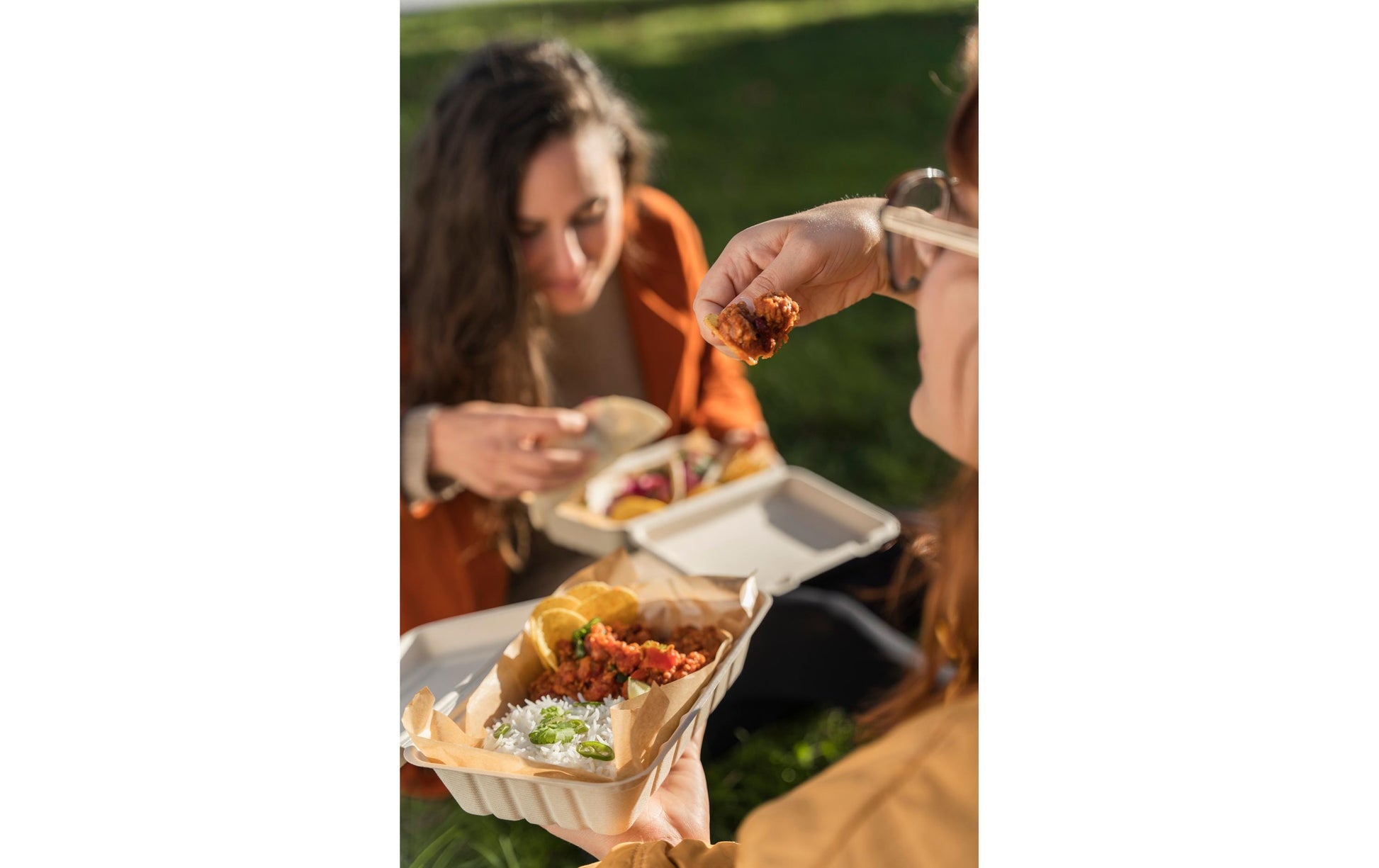 BioPak Take-away-Box, Bagasse (Zuckerrohr) – 600 ml 180 × 130 × 50 mm, braun