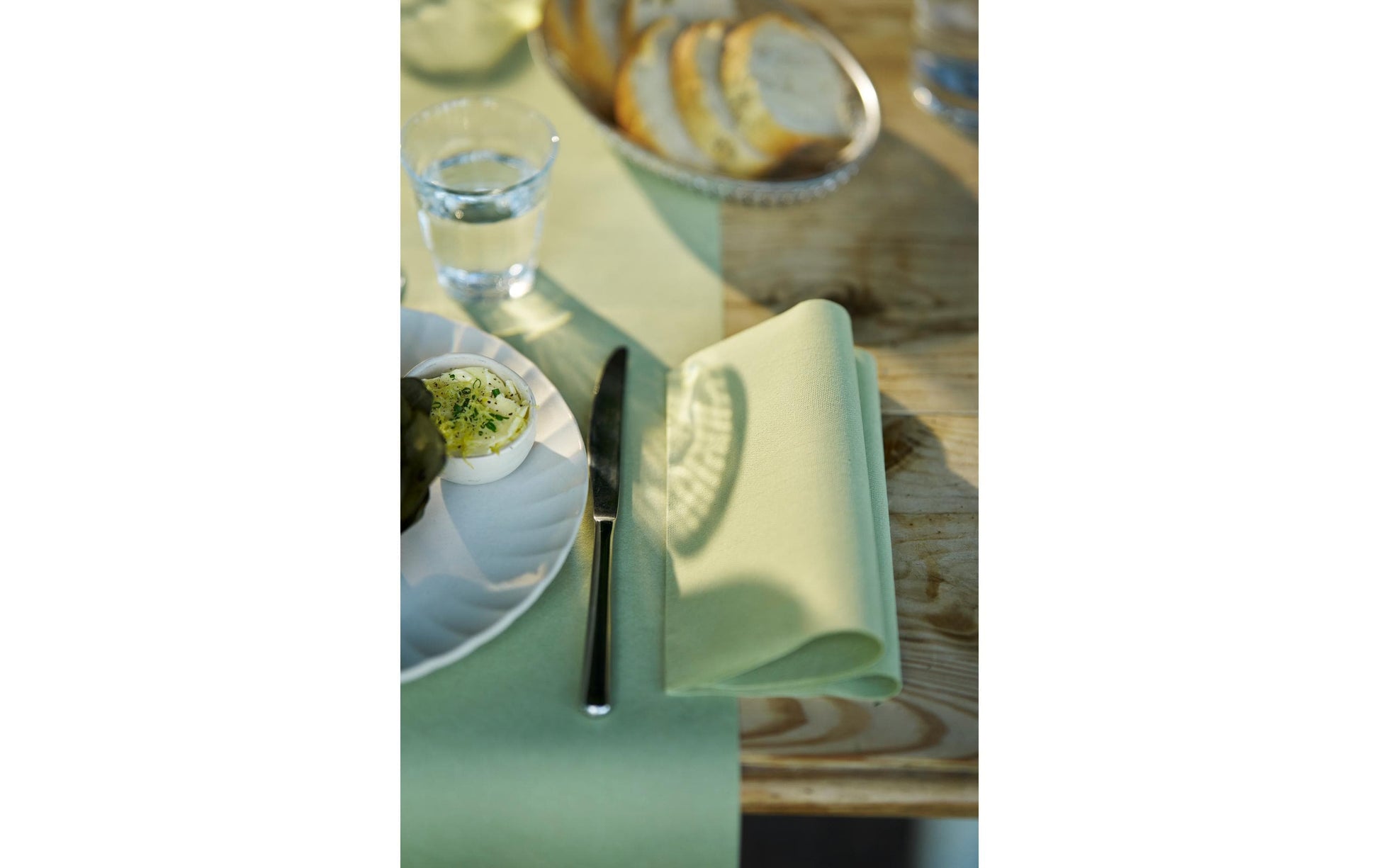 Duni Servietten Pistazie – 40 × 40 cm, 1-lagig – 60 Stück