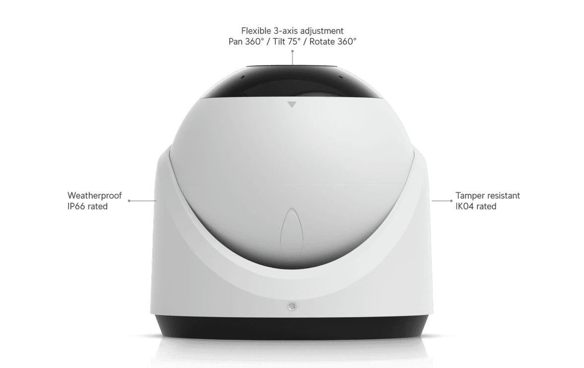 Ubiquiti G6 Turret UVC-G6-TURRET-W Kamera – 4K 30 fps, 8 MP, weiss