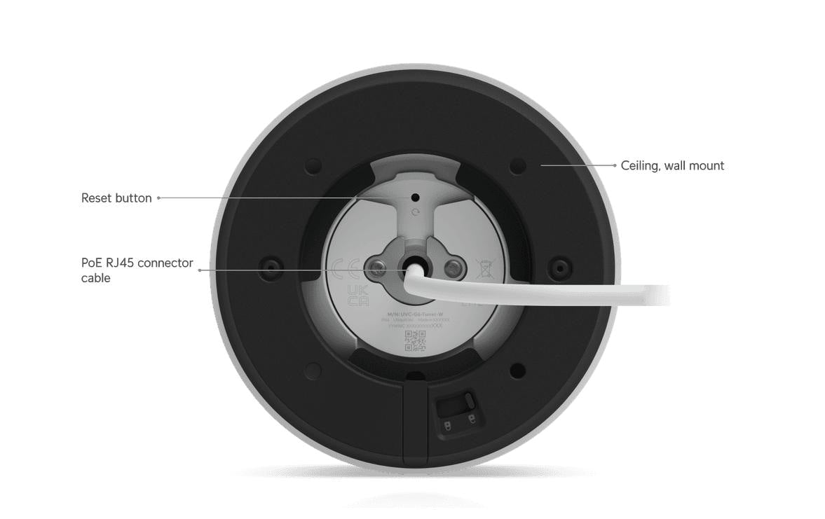 Ubiquiti G6 Turret UVC-G6-TURRET-W Kamera – 4K 30 fps, 8 MP, weiss