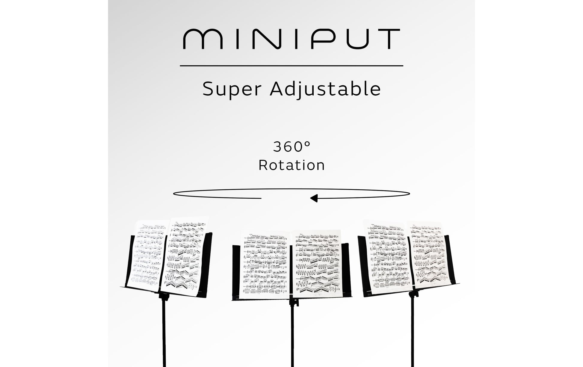 Miniput Notenständer Classic – schwarz