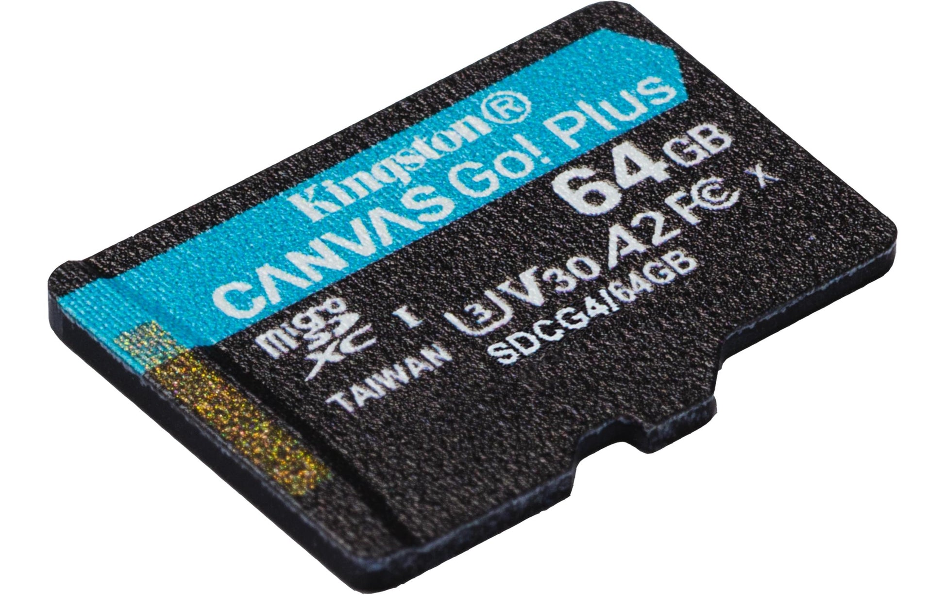 Kingston Technology Kingston Canvas Go Plus 200R Gen4 Speichergerät – 64 GB, microSDXC, A2, U3, V30, mit Adapter
