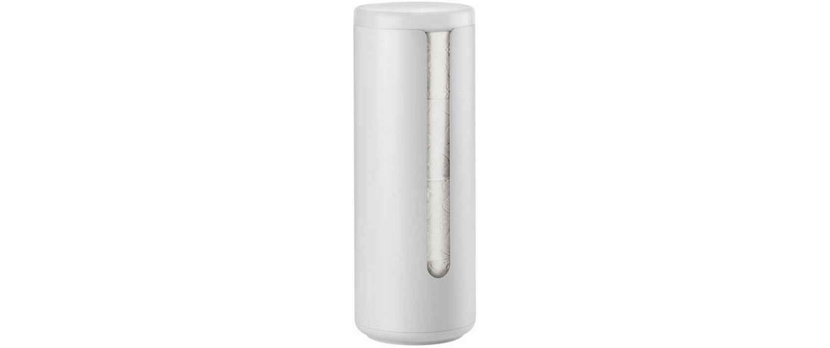 Zone Denmark Toilettenpapierständer – Kunststoff (ABS), Aluminium, hellgrau, für 3 Rollen, 15 × 15 × 10,5 cm