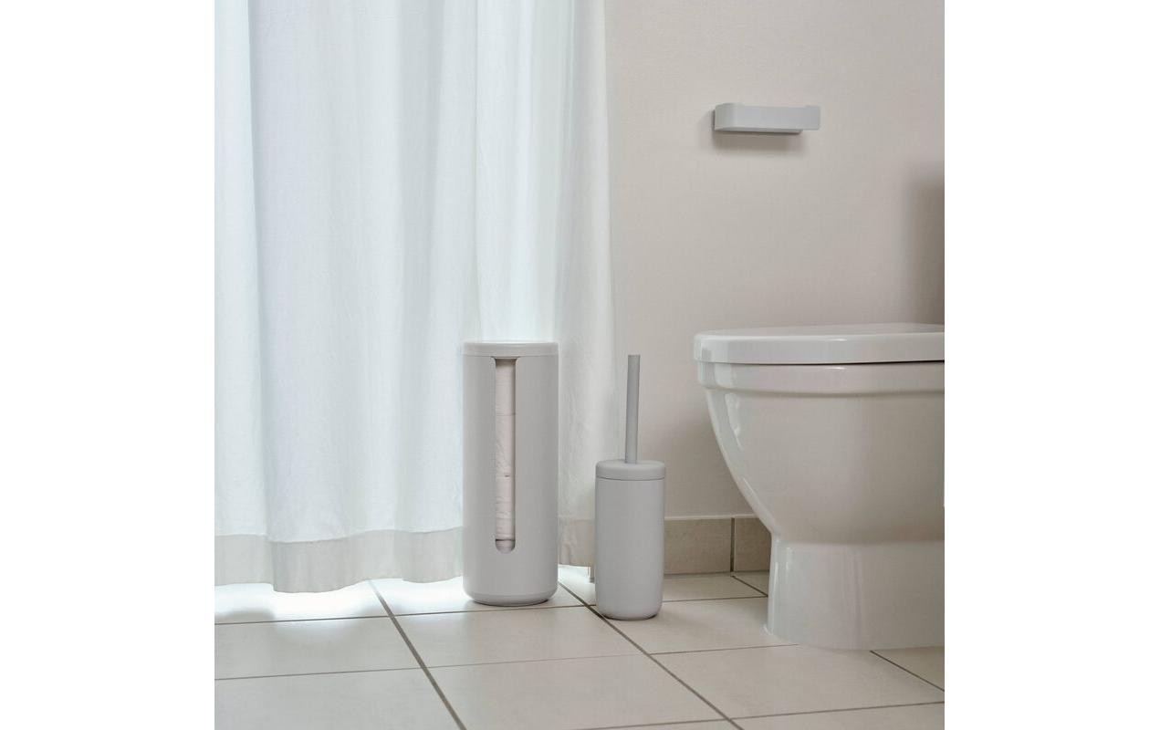 Zone Denmark Toilettenpapierständer – Kunststoff (ABS), Aluminium, hellgrau, für 3 Rollen, 15 × 15 × 10,5 cm
