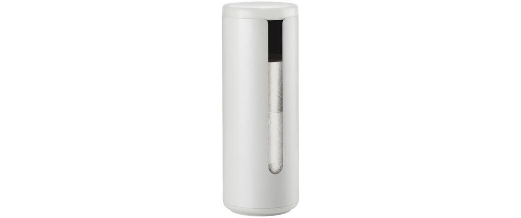 Zone Denmark Toilettenpapierständer – Kunststoff (ABS), Aluminium, hellgrau, für 3 Rollen, 15 × 15 × 10,5 cm