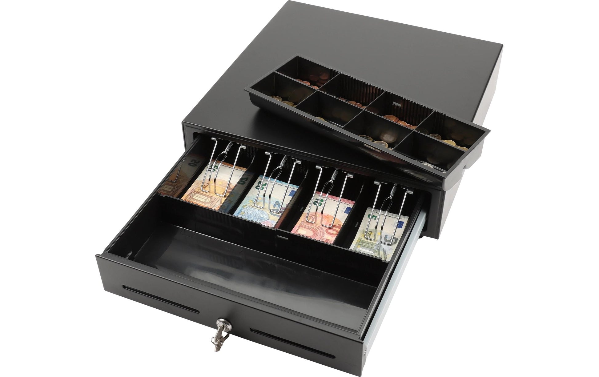 Olympia Kassenschublade, Metall, Schwarz, LD 410AT