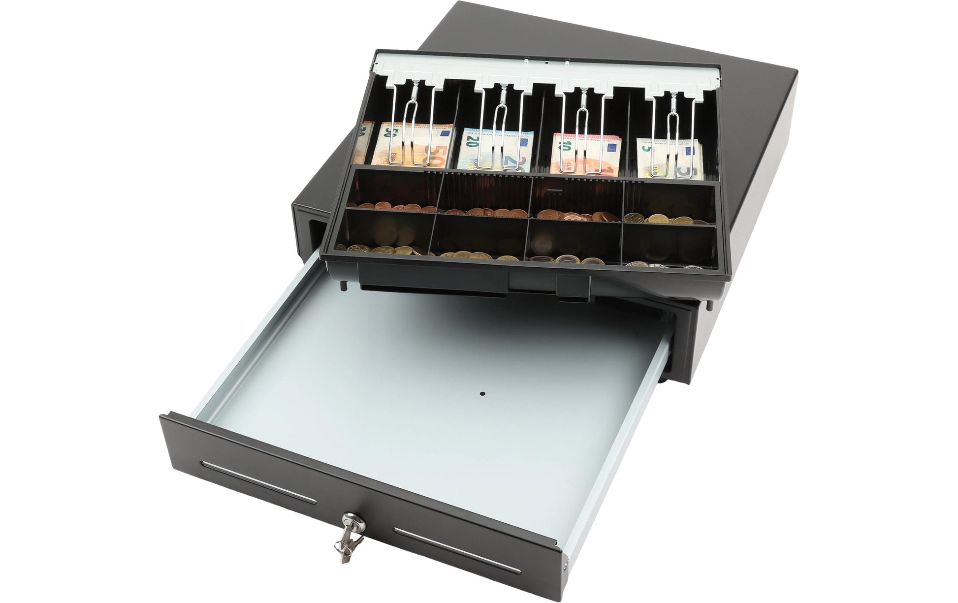 Olympia Kassenschublade, Metall, Schwarz, LD 410AT