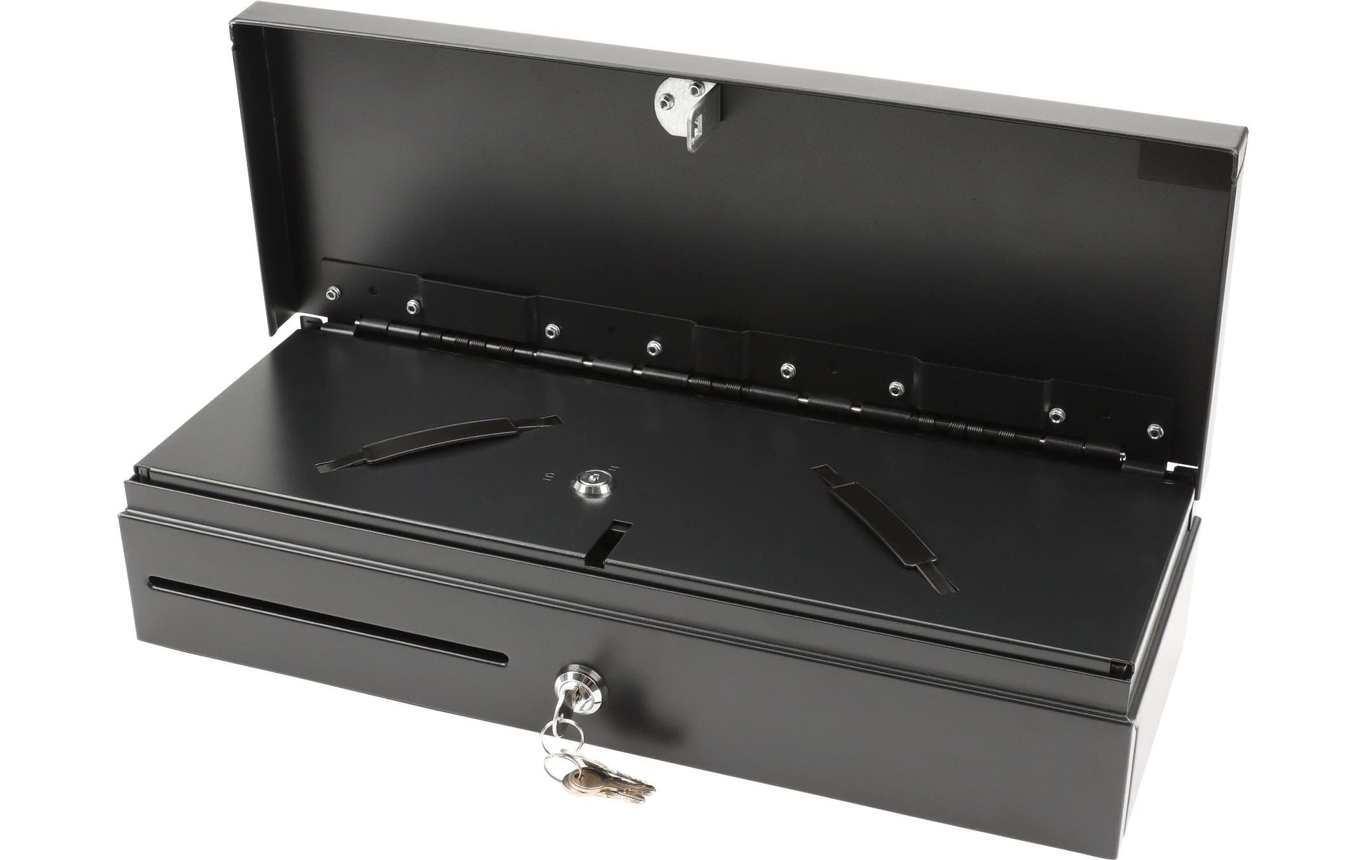 Olympia Kassenschublade, 460 mm × 100 mm × 465 mm, Stahl, Schwarz, für CM 940, CM 941, CM 942 usw., HS-170