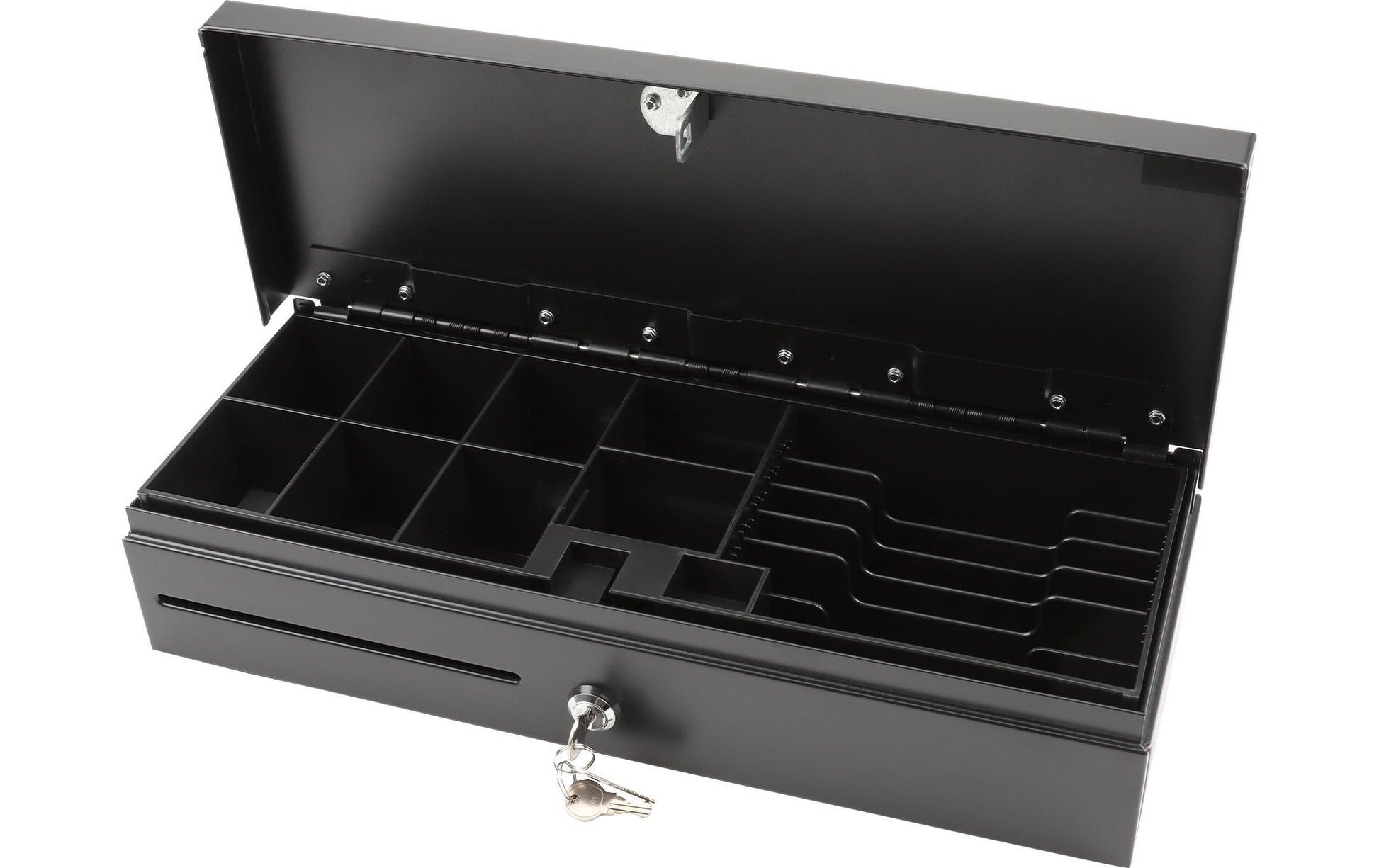 Olympia Kassenschublade, 460 mm × 100 mm × 465 mm, Stahl, Schwarz, für CM 940, CM 941, CM 942 usw., HS-170