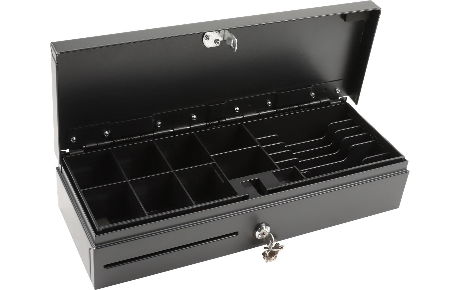 Olympia Kassenschublade, 460 mm × 100 mm × 465 mm, Stahl, Schwarz, für CM 940, CM 941, CM 942 usw., HS-170