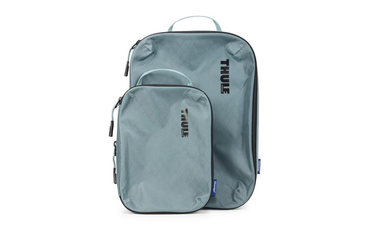 Thule Packwürfel-Set Compression Cube Set – bluesign, 3 l – grau – Nylon – 2 Stk.