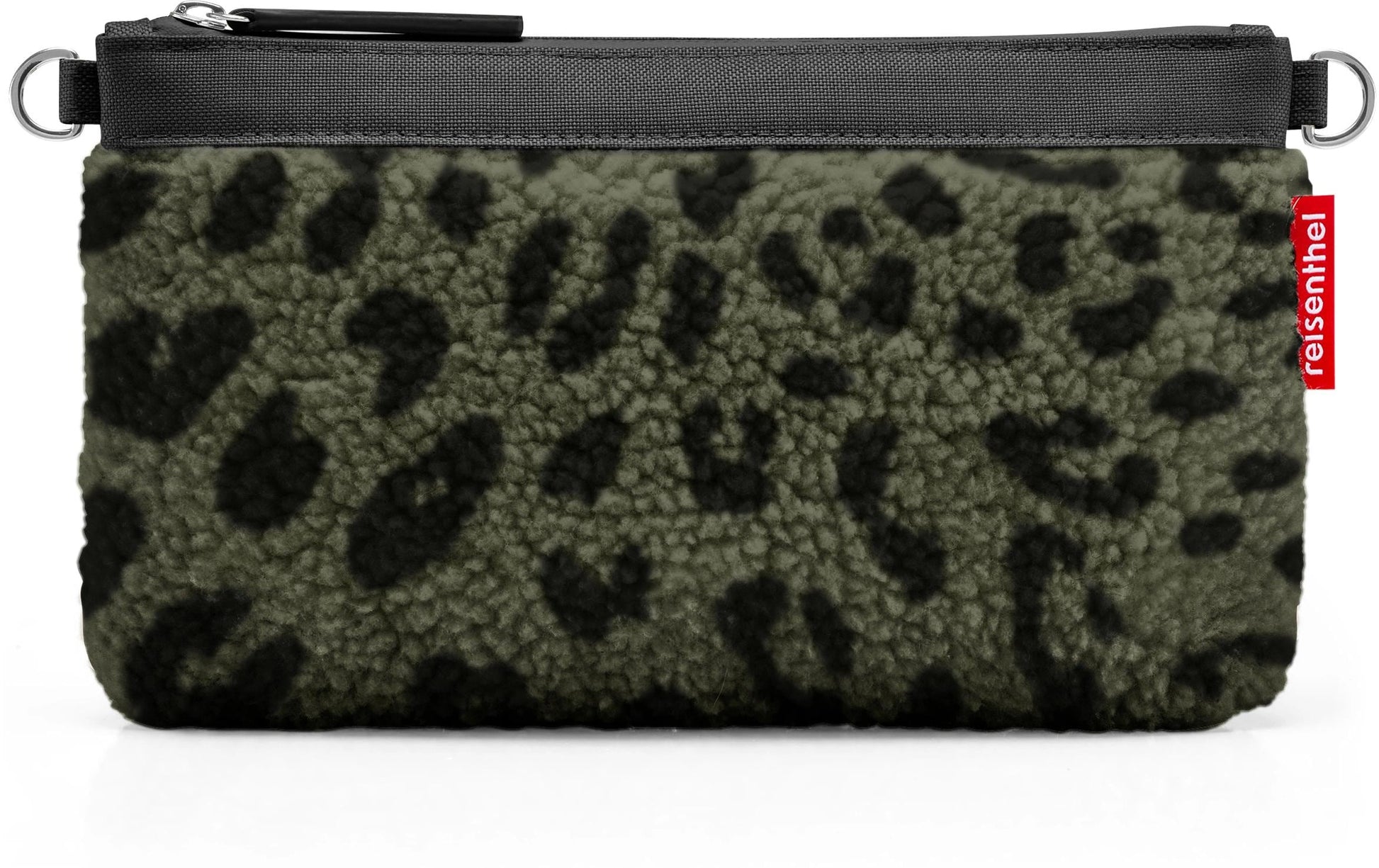 Reisenthel Necessaire Mini-Tasche – 1 l – dunkelgrün, recyceltes Polyester – leo olive – 1 Stk.