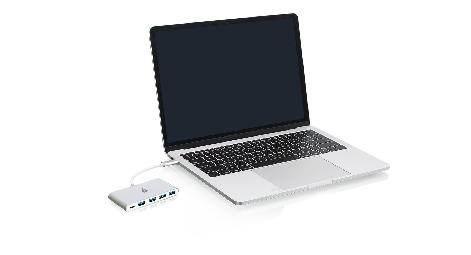 iogear GUH3C4PD USB-Hub – USB-C, 4× USB-A, für Windows/Mac