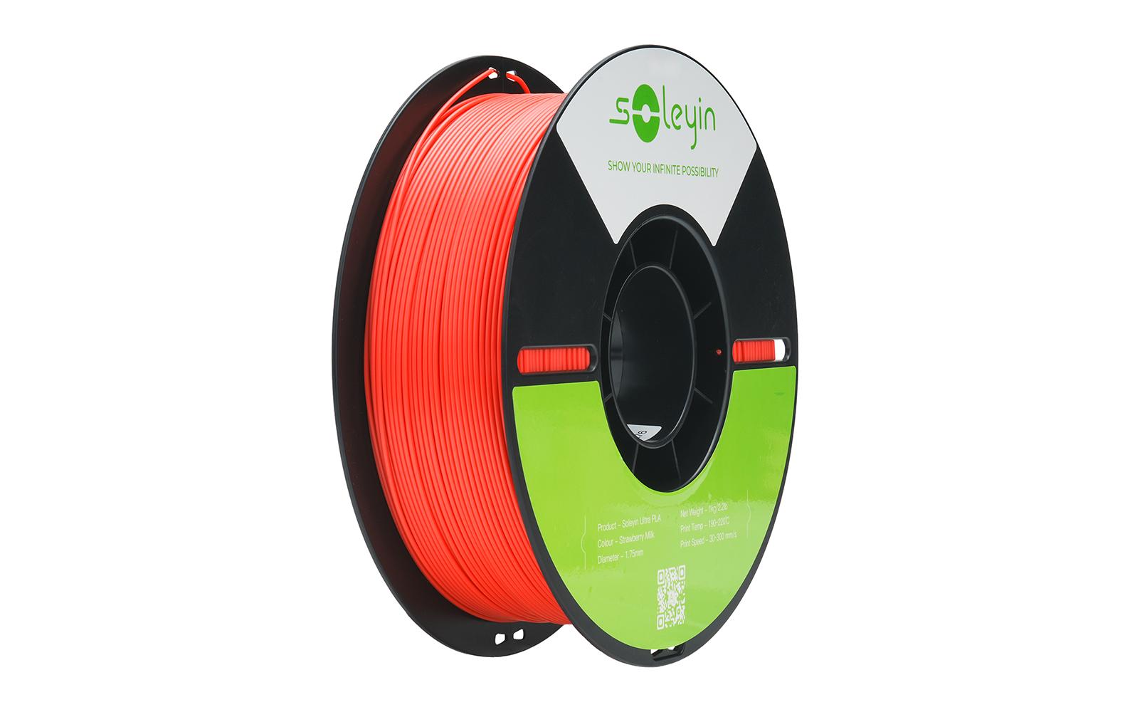 Creality 3D 3D-Drucker-Filament Soleyin Ultra PLA 1,75 mm Rot, 1 kg