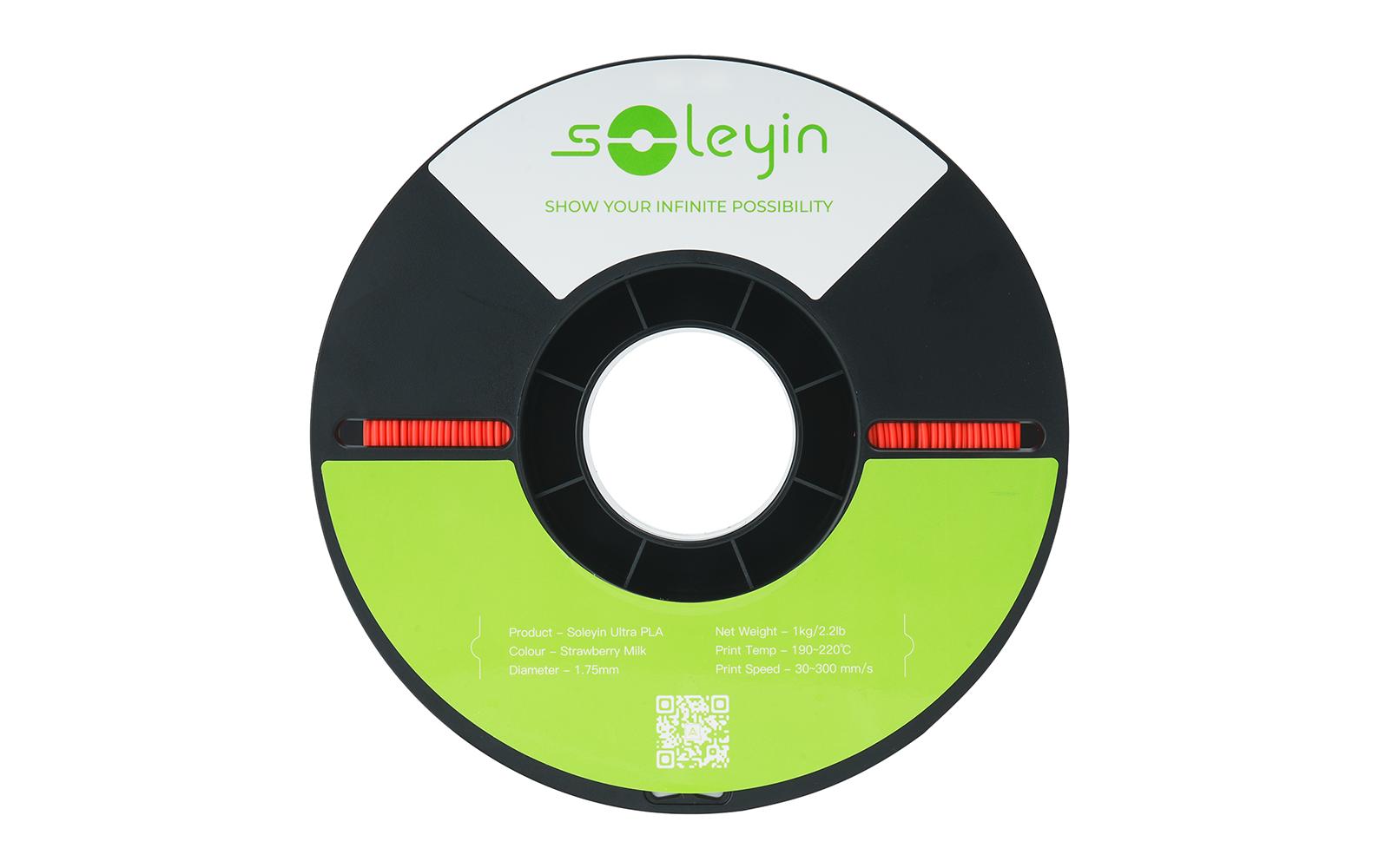 Creality 3D 3D-Drucker-Filament Soleyin Ultra PLA 1,75 mm Rot, 1 kg