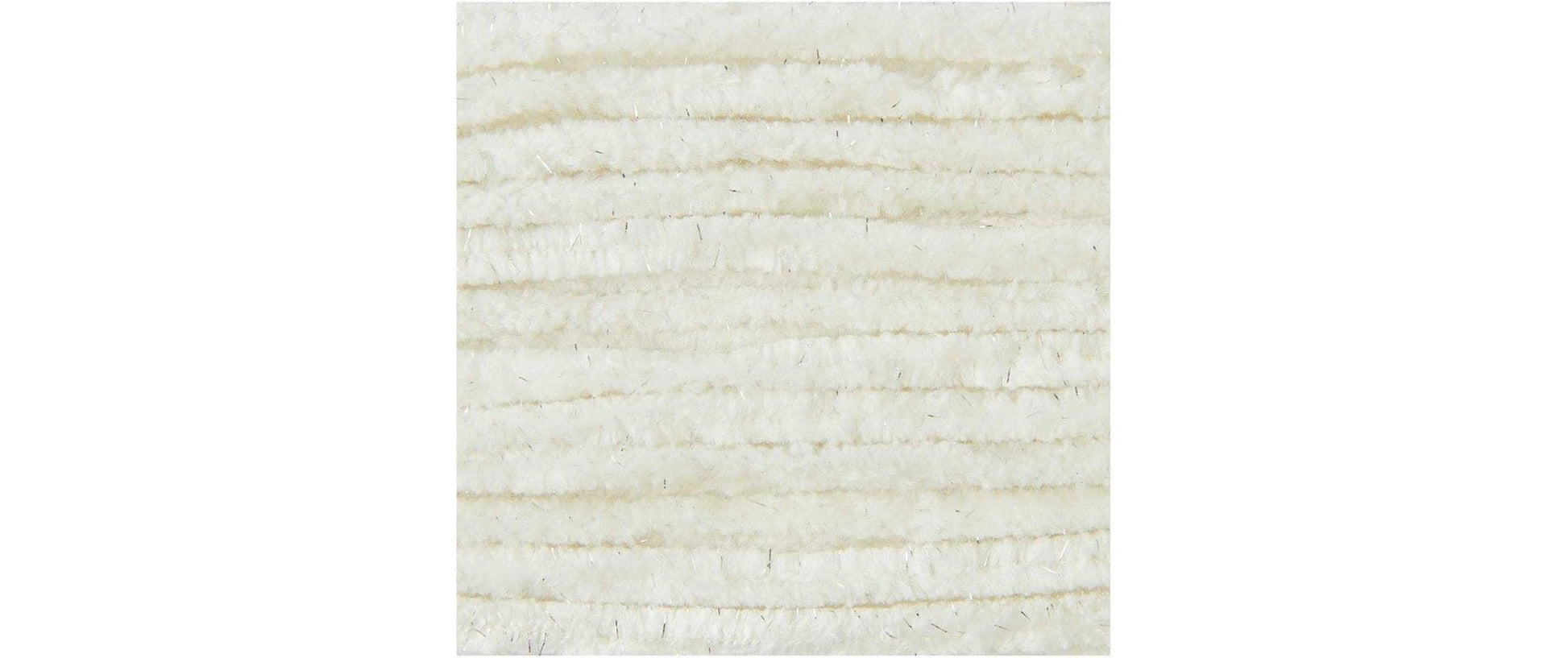 Rico Design Chenillove Sparkle Garn Creme – 100 g, 110 m, Nadel 5 mm, 100% Polyester, 1 Stk.