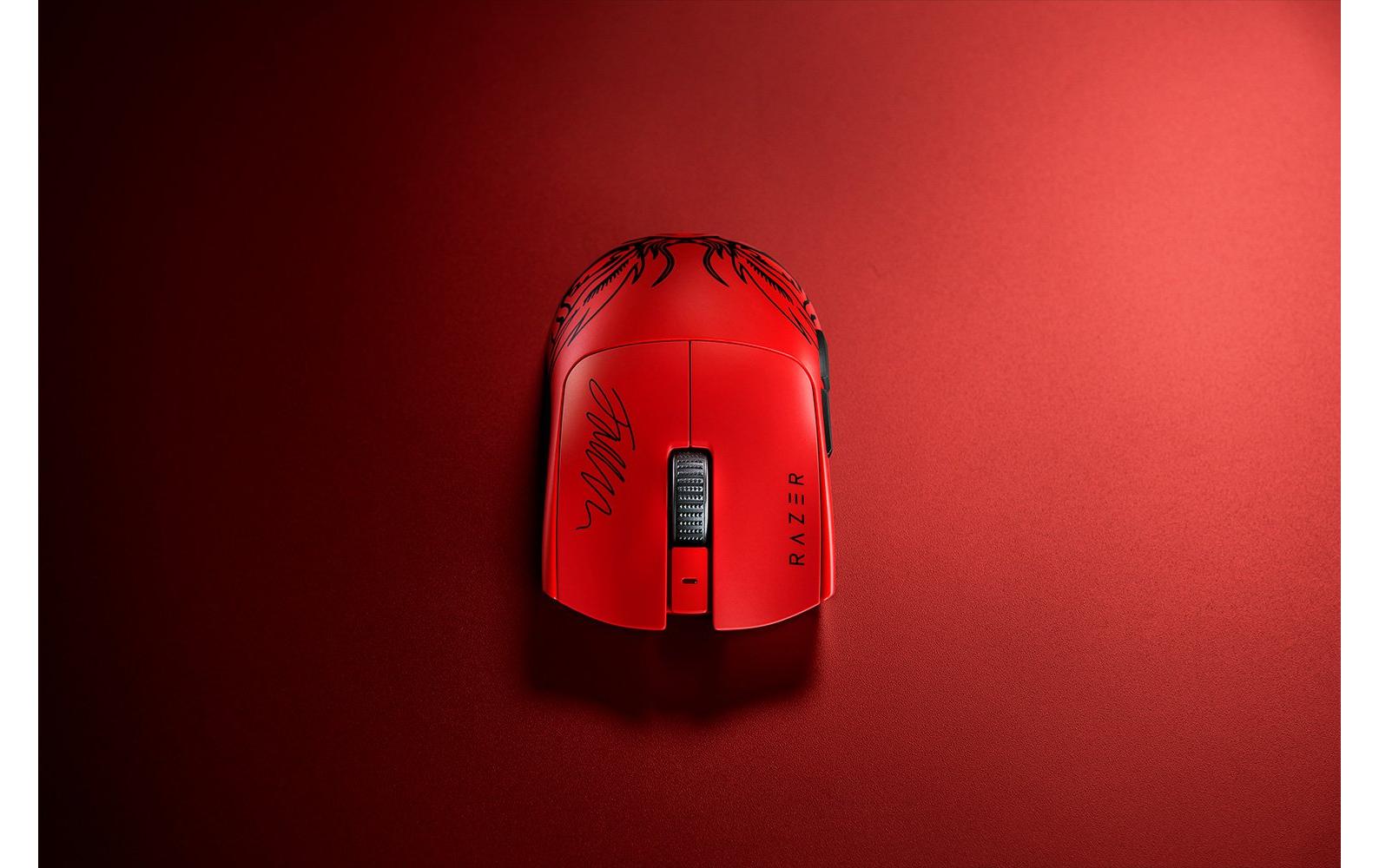 Razer Viper V3 Pro Faker Edition Gaming-Maus – Kabellos, Programmierbare DPI-Einstellung, Rot