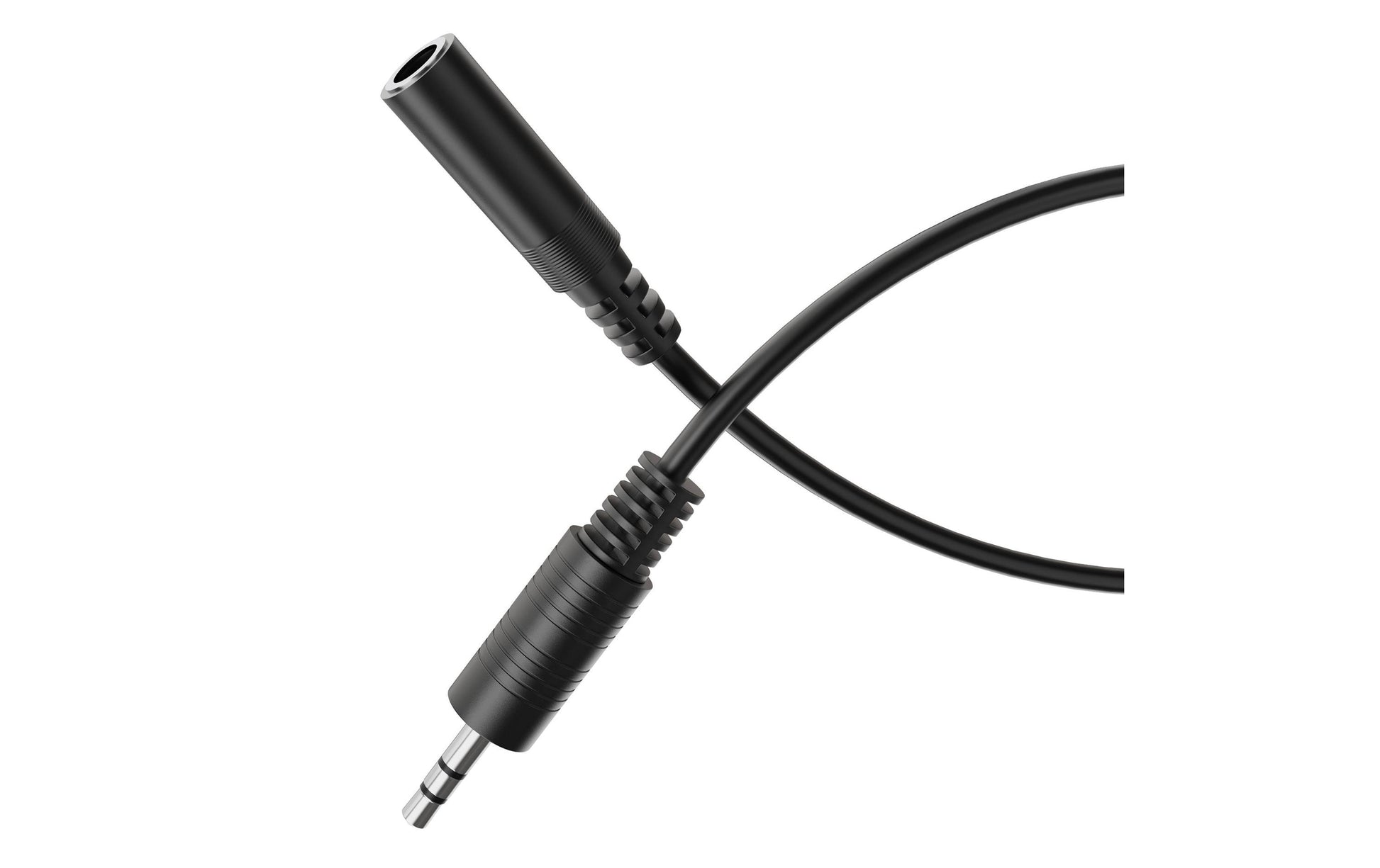 HDSUPPLY 3,5-mm-Klinken-Verlängerung – Stecker zu Buchse – 5 m, Schwarz