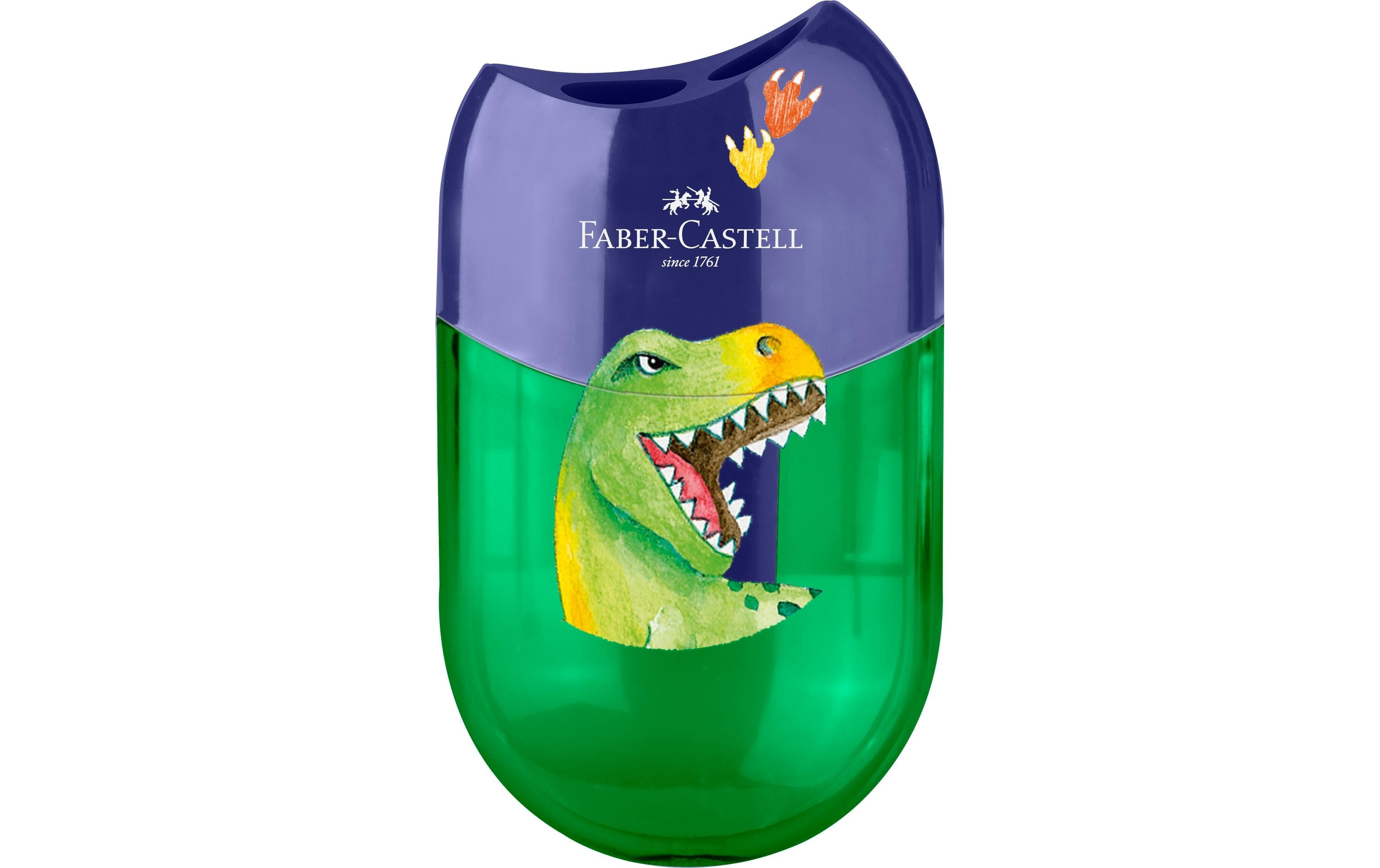 Faber-Castell Dino 183552 Doppelspitzer – für Standard- und Jumbo-Stifte