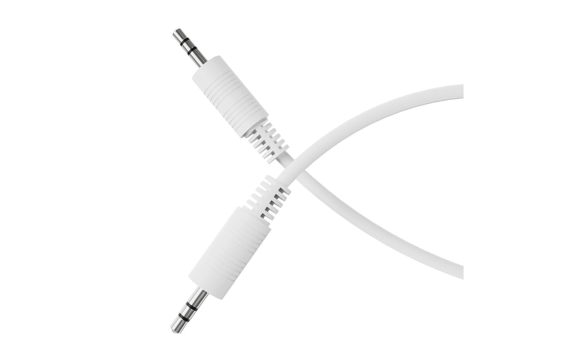 HDSUPPLY 3,5-mm-Klinkenkabel – 3,5-mm-Klinke – 3,5-mm-Klinke – 1 m, Weiss