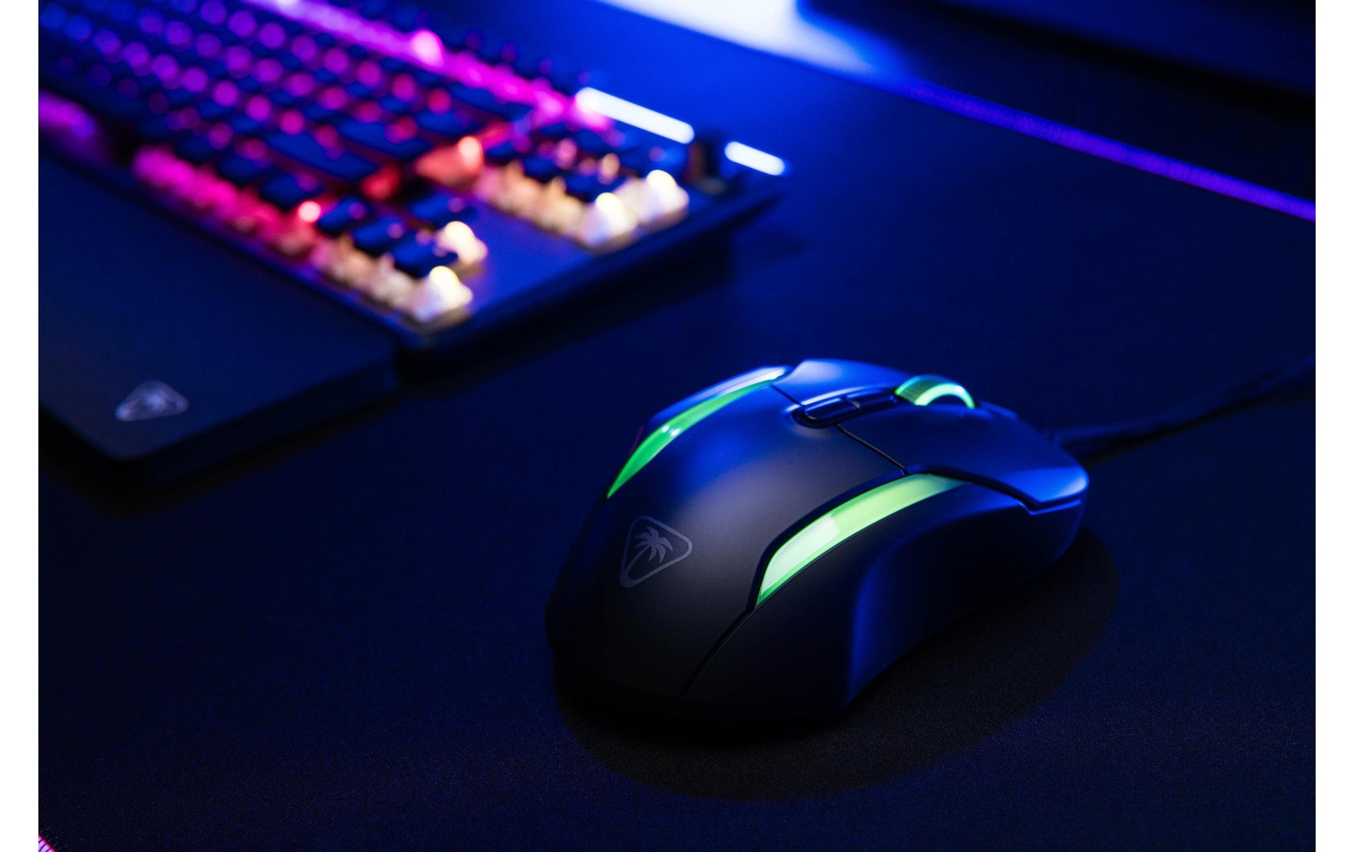 Turtle Beach Kone II Gaming-Maus – kabelgebunden, USB-A, 26'000 dpi, 7 Tasten, RGB, Easy-Shift, Schwarz