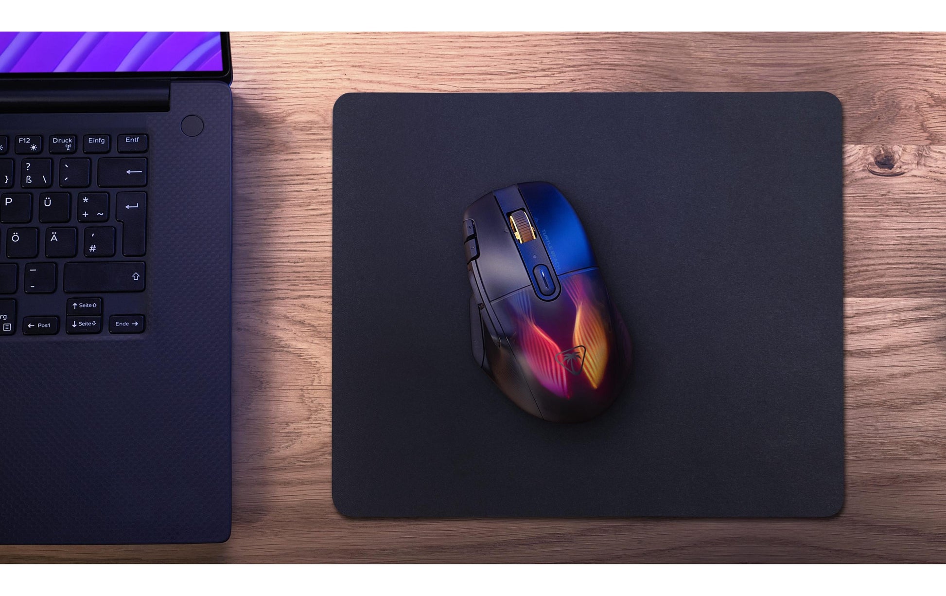 Turtle Beach Kone XP Air Gaming-Maus – kabellos, USB-C, 19'000 dpi, 10 Tasten, RGB, schwarz