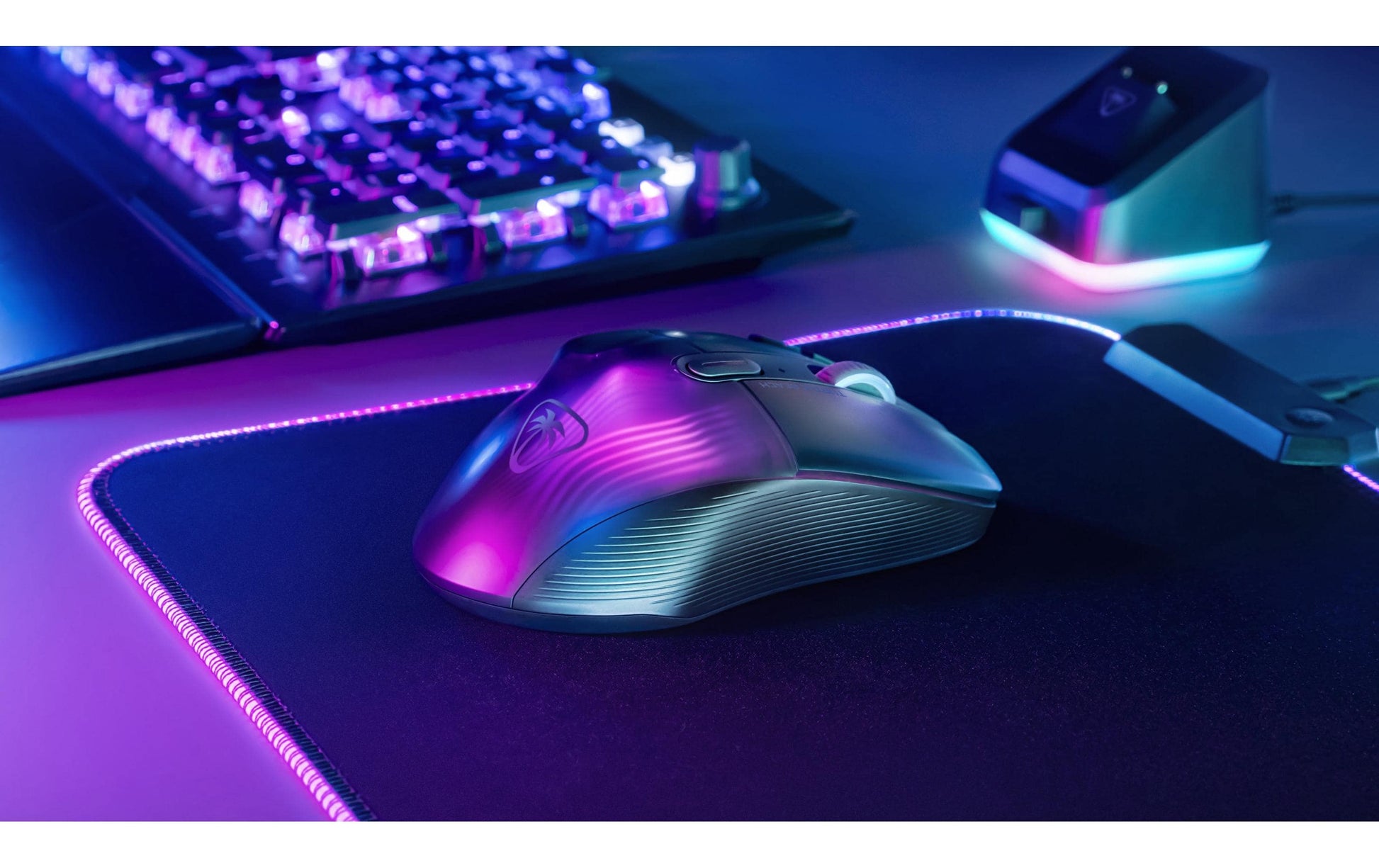 Turtle Beach Kone XP Air Gaming-Maus – kabellos, USB-C, 19'000 dpi, 10 Tasten, RGB, schwarz