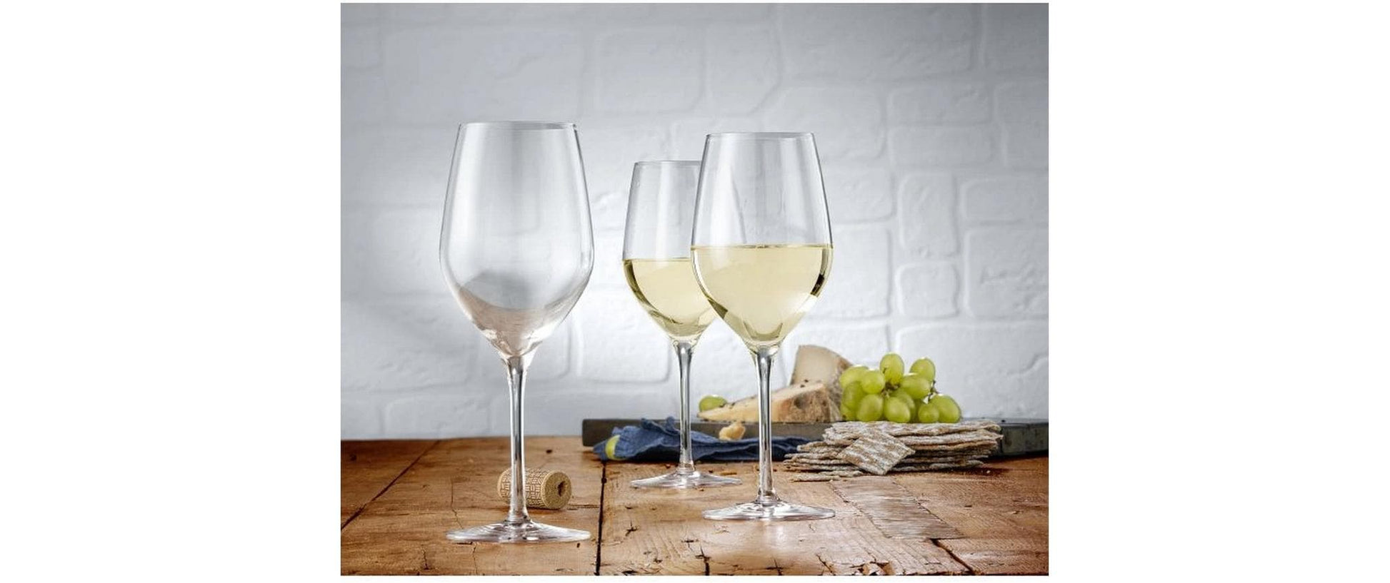 WMF EasyPlus Weissweingläser – 6er Set, 390 ml, Glas, Transparent, spülmaschinenfest