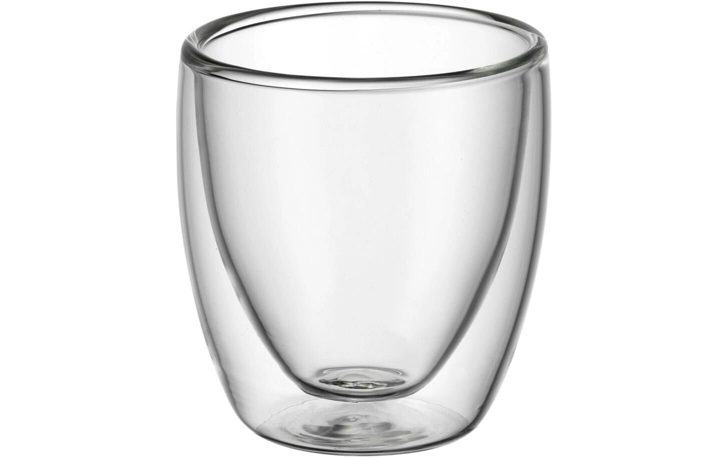 WMF Espressoglas Kult – 2er Set, 80 ml, Borosilikatglas, Transparent, doppelwandig, spülmaschinenfest