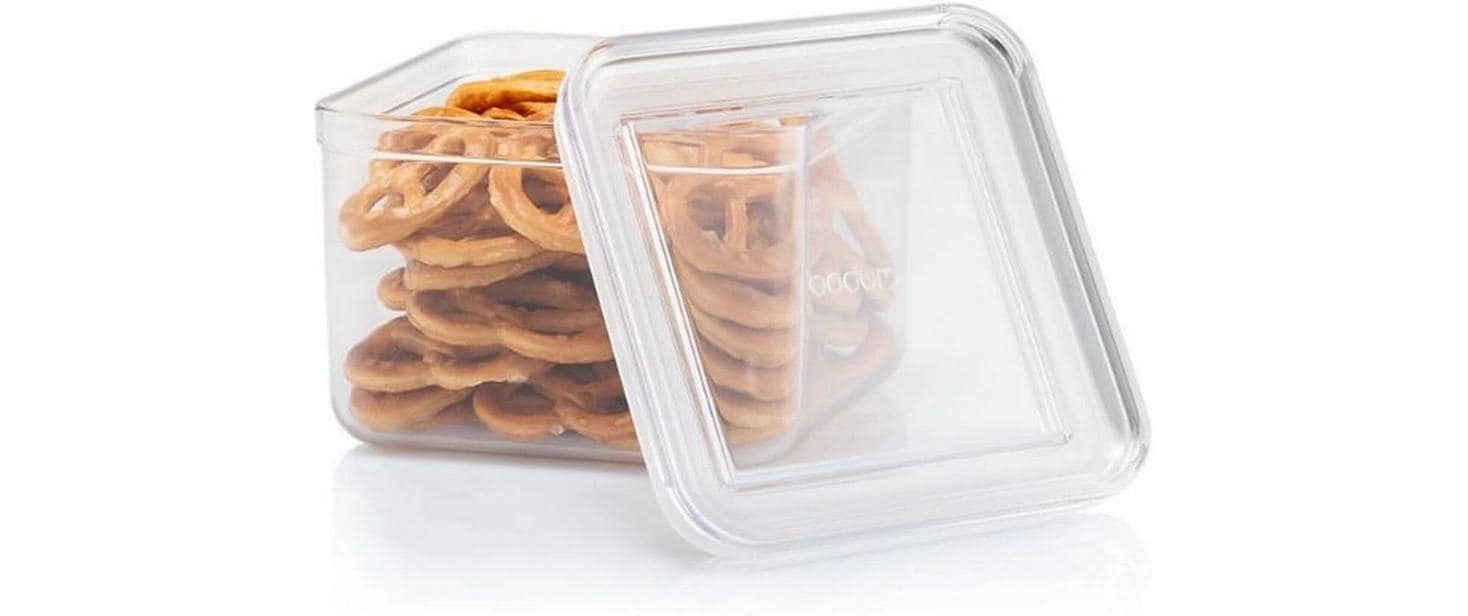 Bodum Canteen Vorratsdosen-Set – 4×1 l, 2×1,2 l, 4×0,5 l, 2×2,6 l – eckig – Kunststoff – transparent