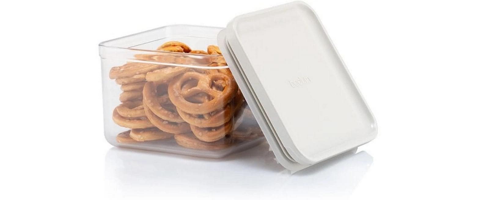 Bodum Canteen Vorratsdosen-Set – 12-teilig (4×1 l, 2×1,2 l, 4×0,5 l, 2×2,6 l) – eckig – Kunststoff – creme