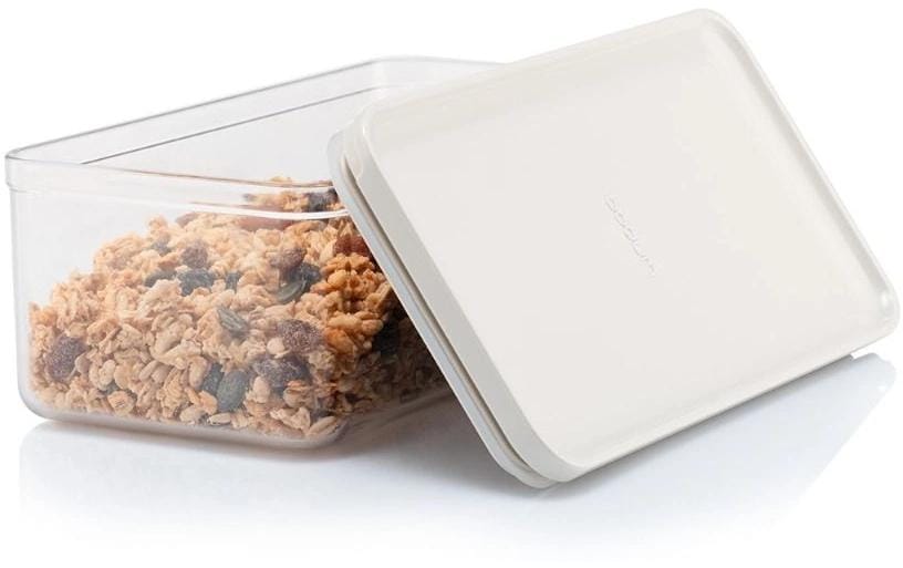Bodum Canteen Vorratsdosen-Set – 12-teilig (4×1 l, 2×1,2 l, 4×0,5 l, 2×2,6 l) – eckig – Kunststoff – creme