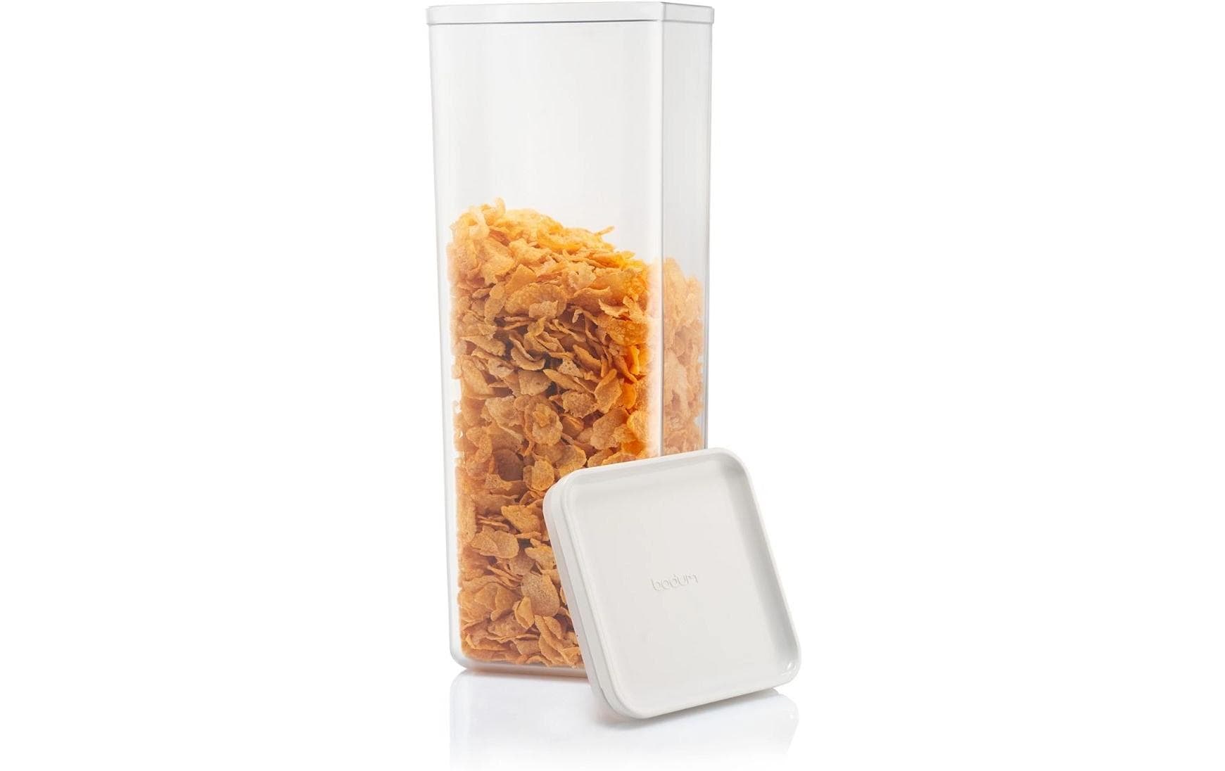 Bodum Canteen Vorratsdosen-Set – 12-teilig (4×1 l, 2×1,2 l, 4×0,5 l, 2×2,6 l) – eckig – Kunststoff – creme