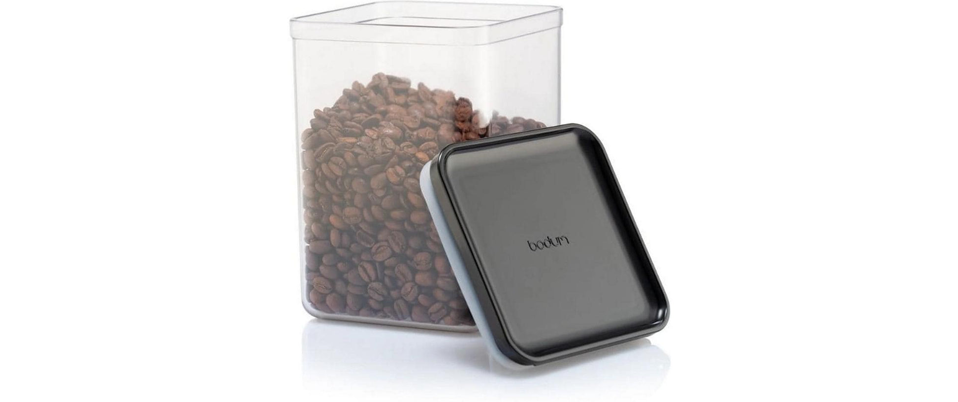 Bodum Vorratsdosen-Set Canteen – 12-teilig (4×1 l, 2×1,2 l, 4×0,5 l, 2×2,6 l) – eckig – Kunststoff – schwarz