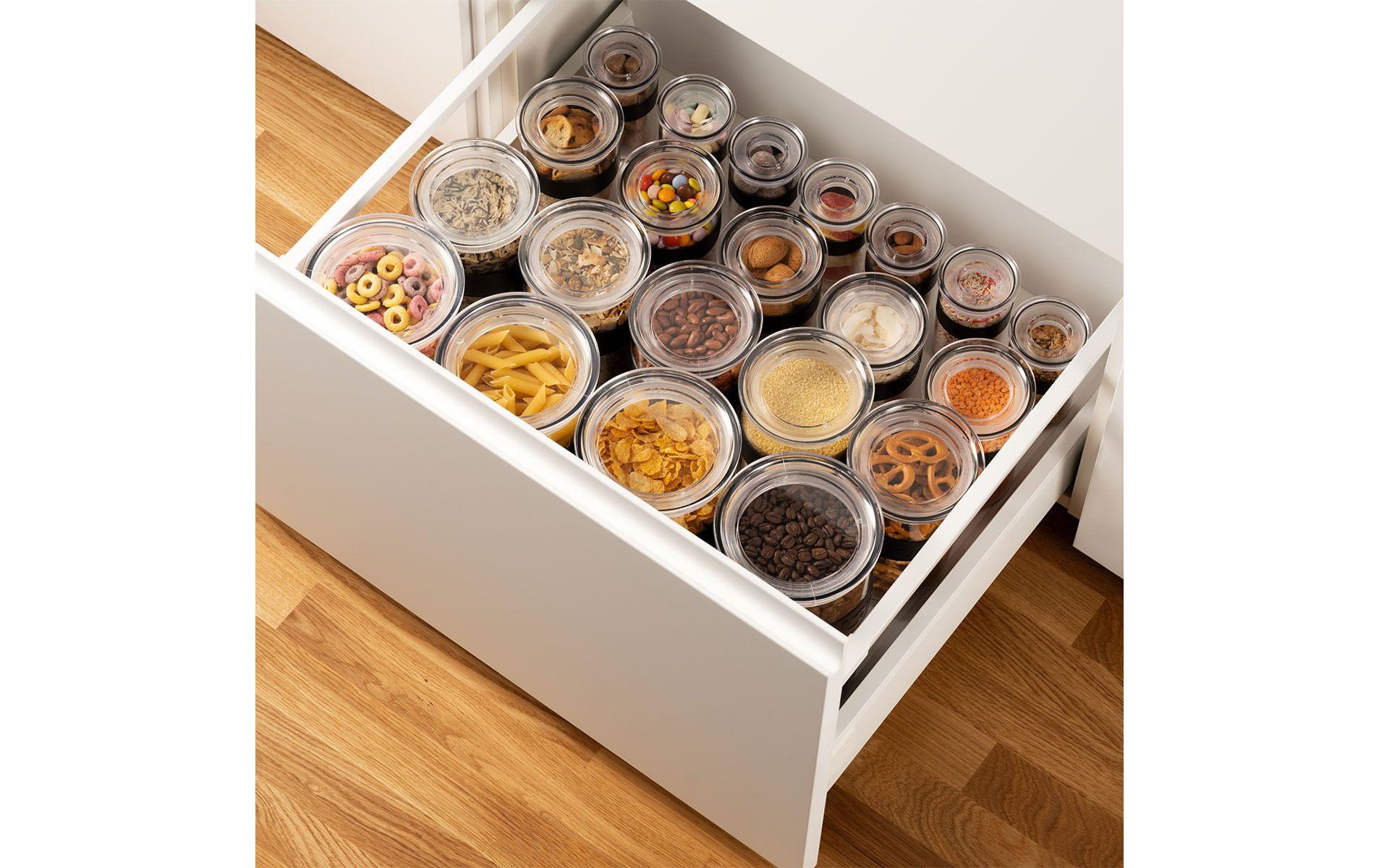 Bodum Presso Vorratsdose – 2 l – eckig – 12,5 × 22,5 × 12,5 cm – Kunststoff – weiss