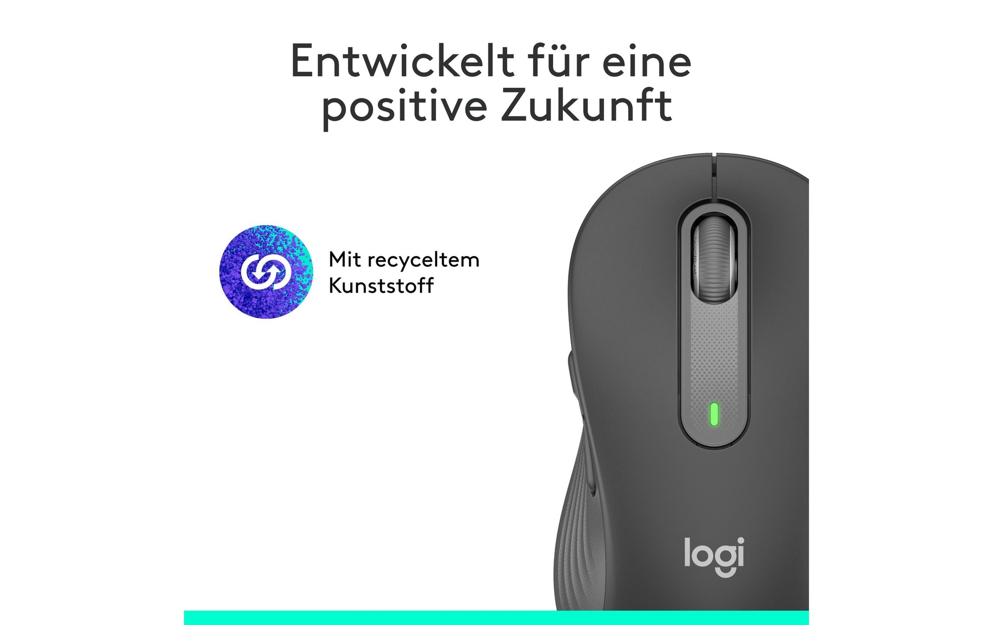 Logitech M650 L Maus – kabellos, für Rechtshänder, Graphit